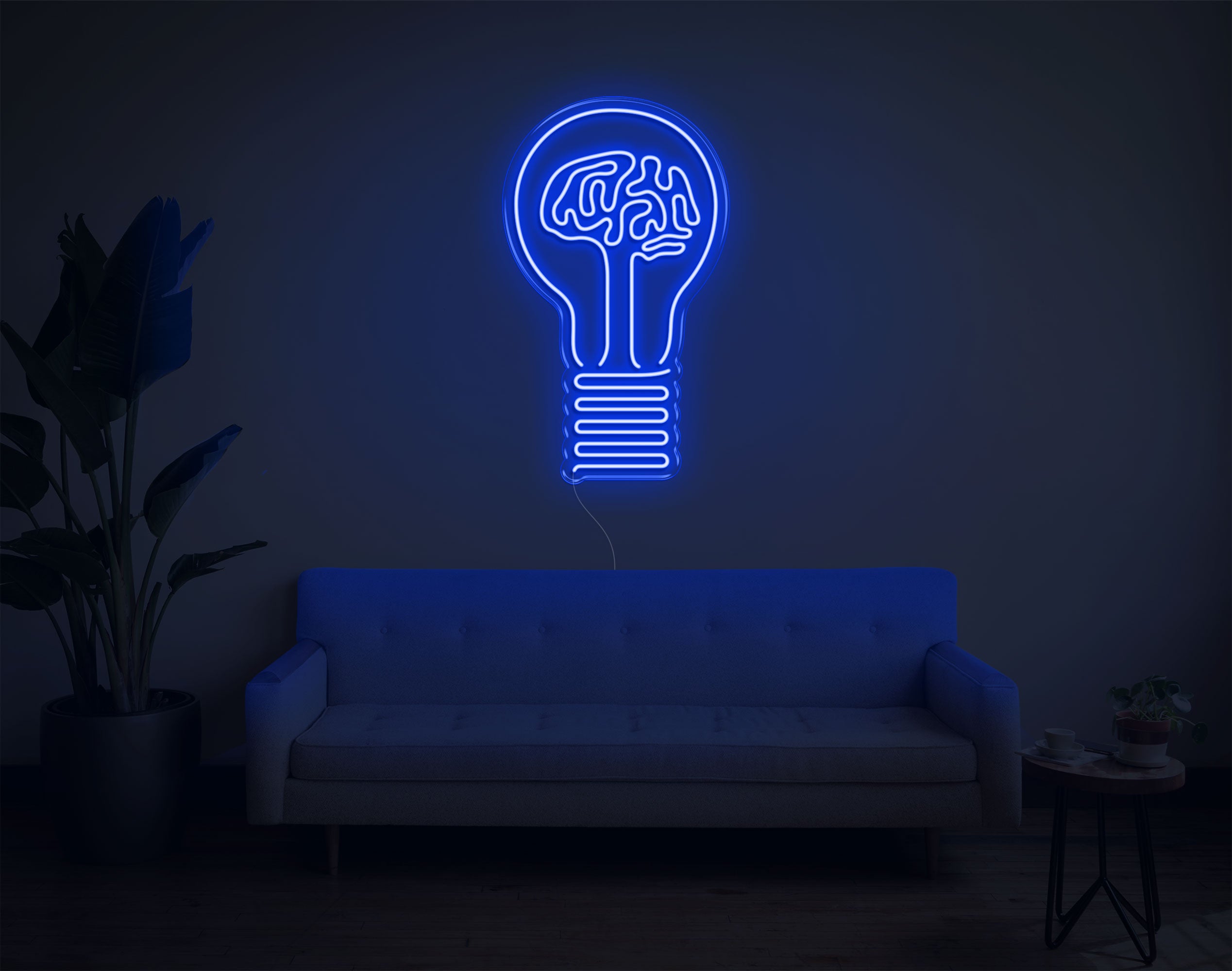 Bulb Brain LED Neon Sign