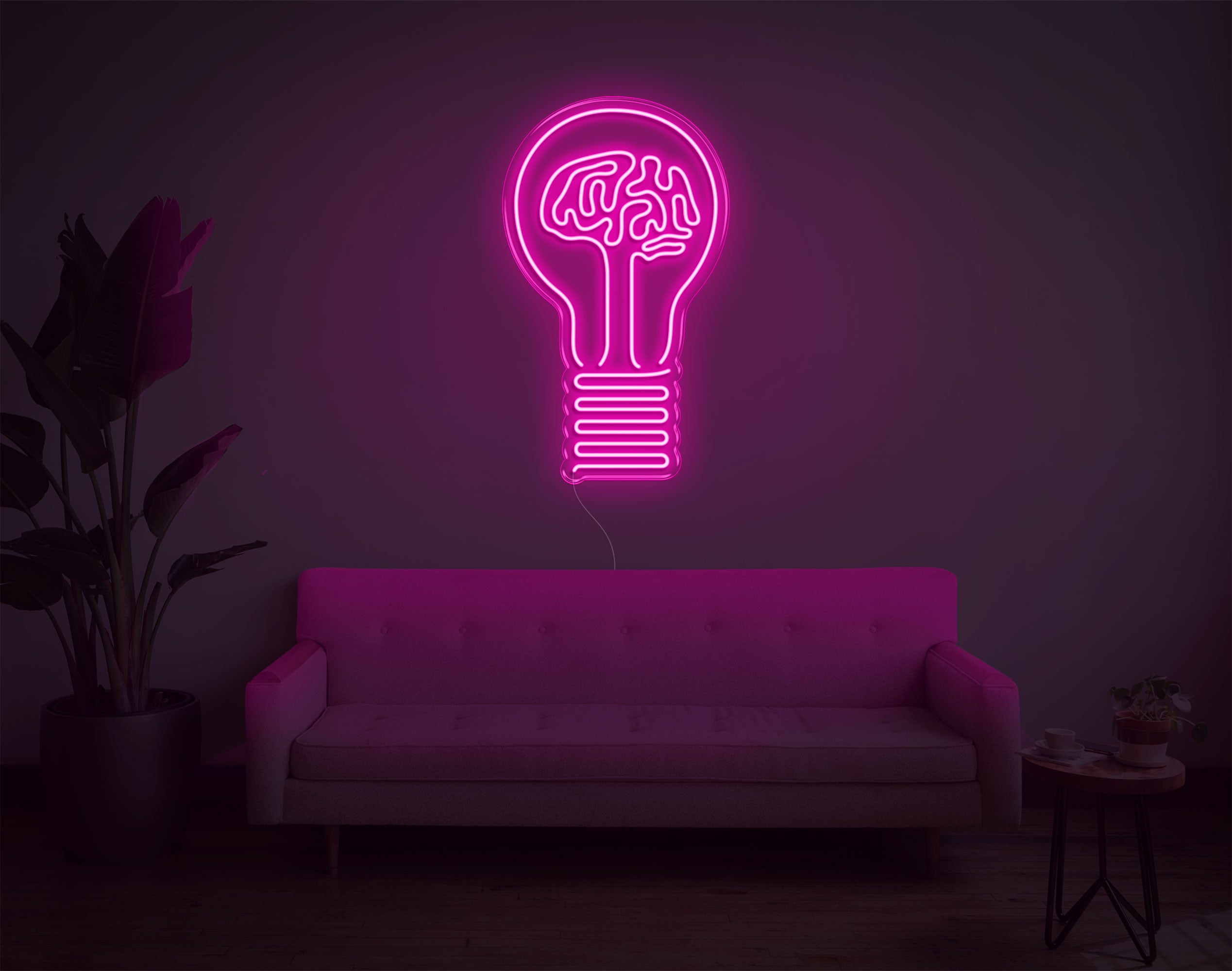 Bulb Brain LED Neon Sign