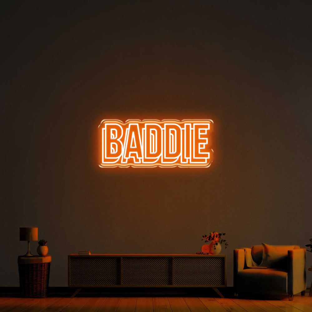 Baddie Double LED Neon Sign!