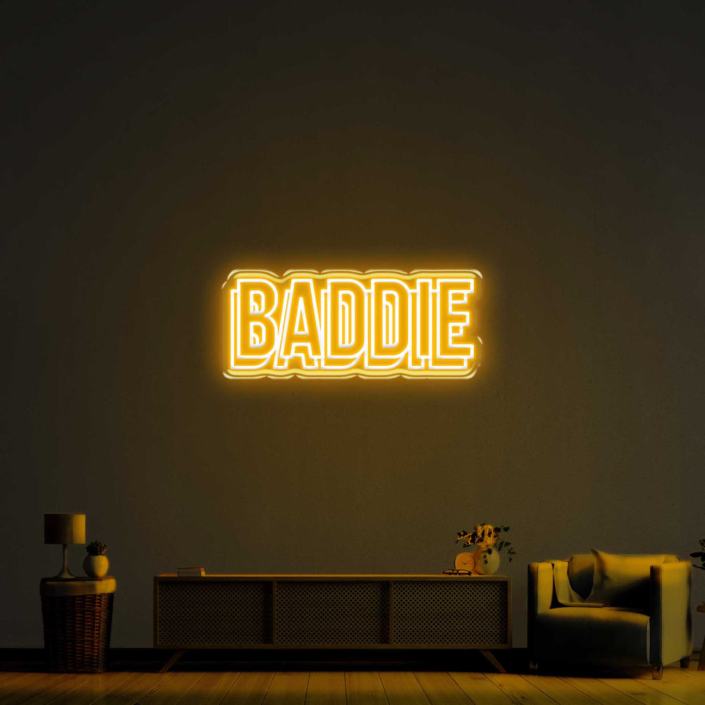 Baddie Double LED Neon Sign!