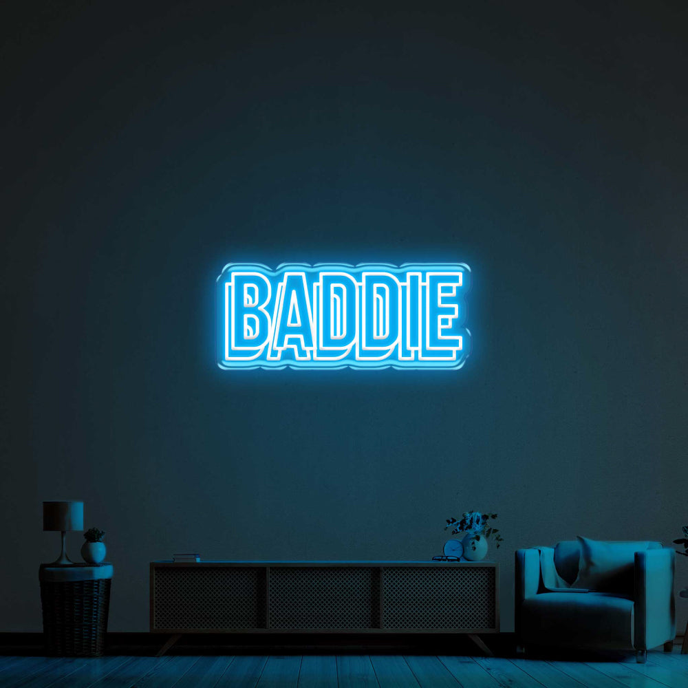 Baddie Double LED Neon Sign!