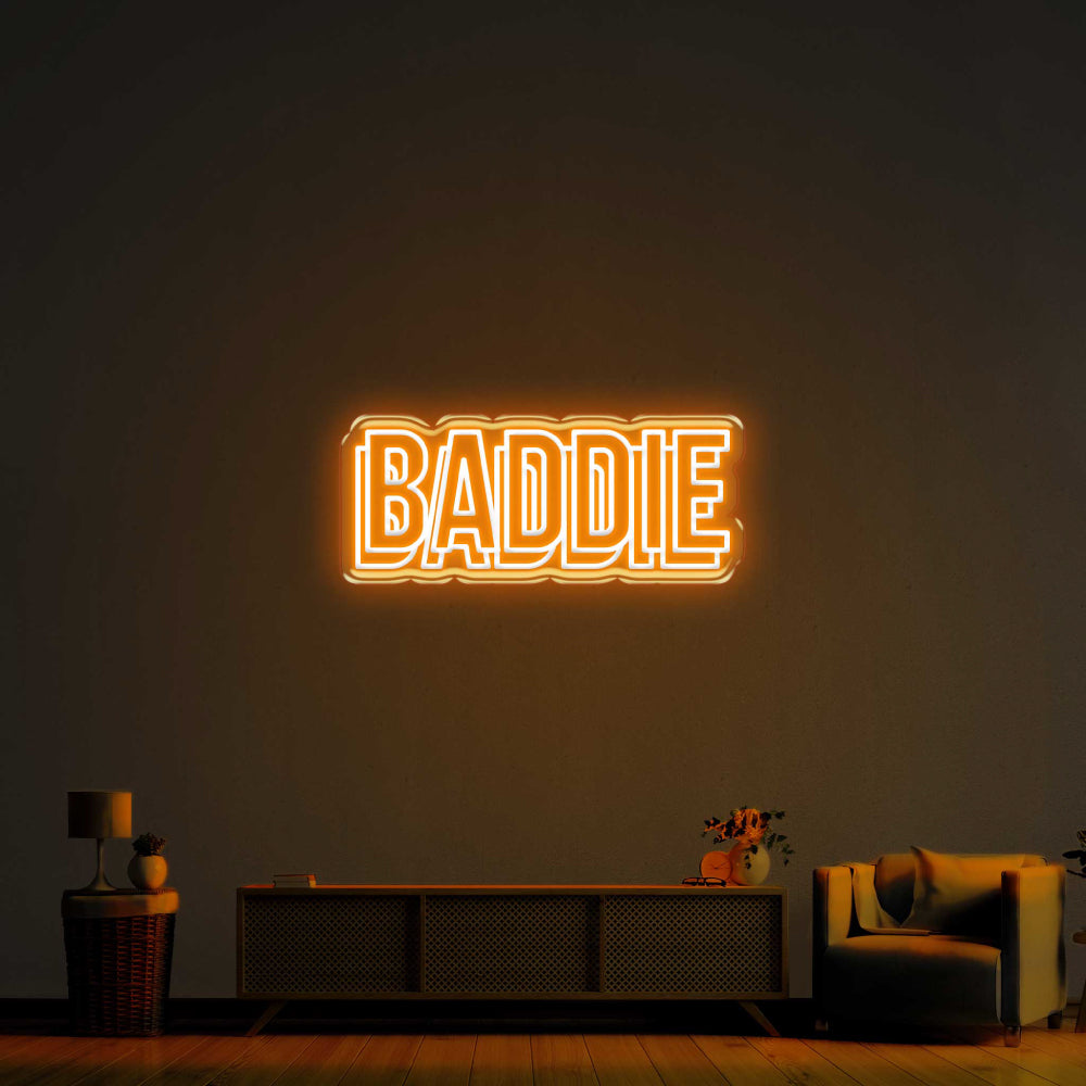 Baddie Double LED Neon Sign!