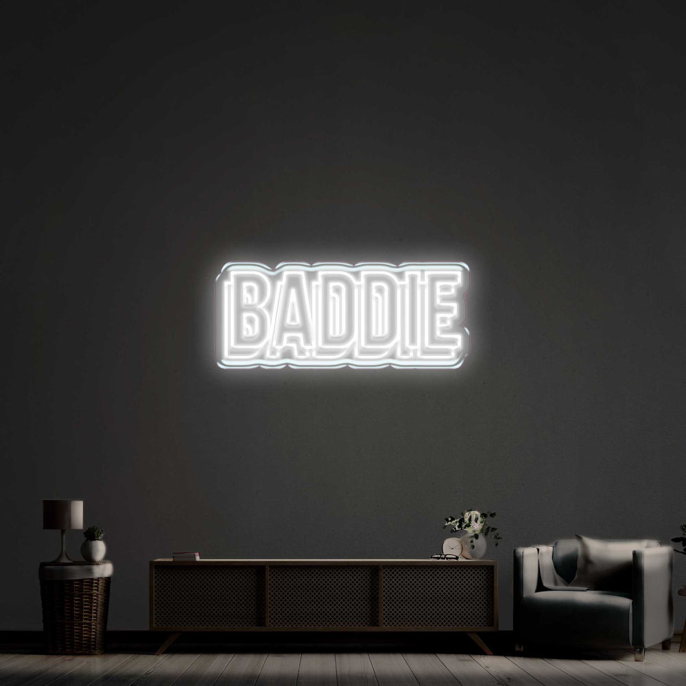 Baddie Double LED Neon Sign!