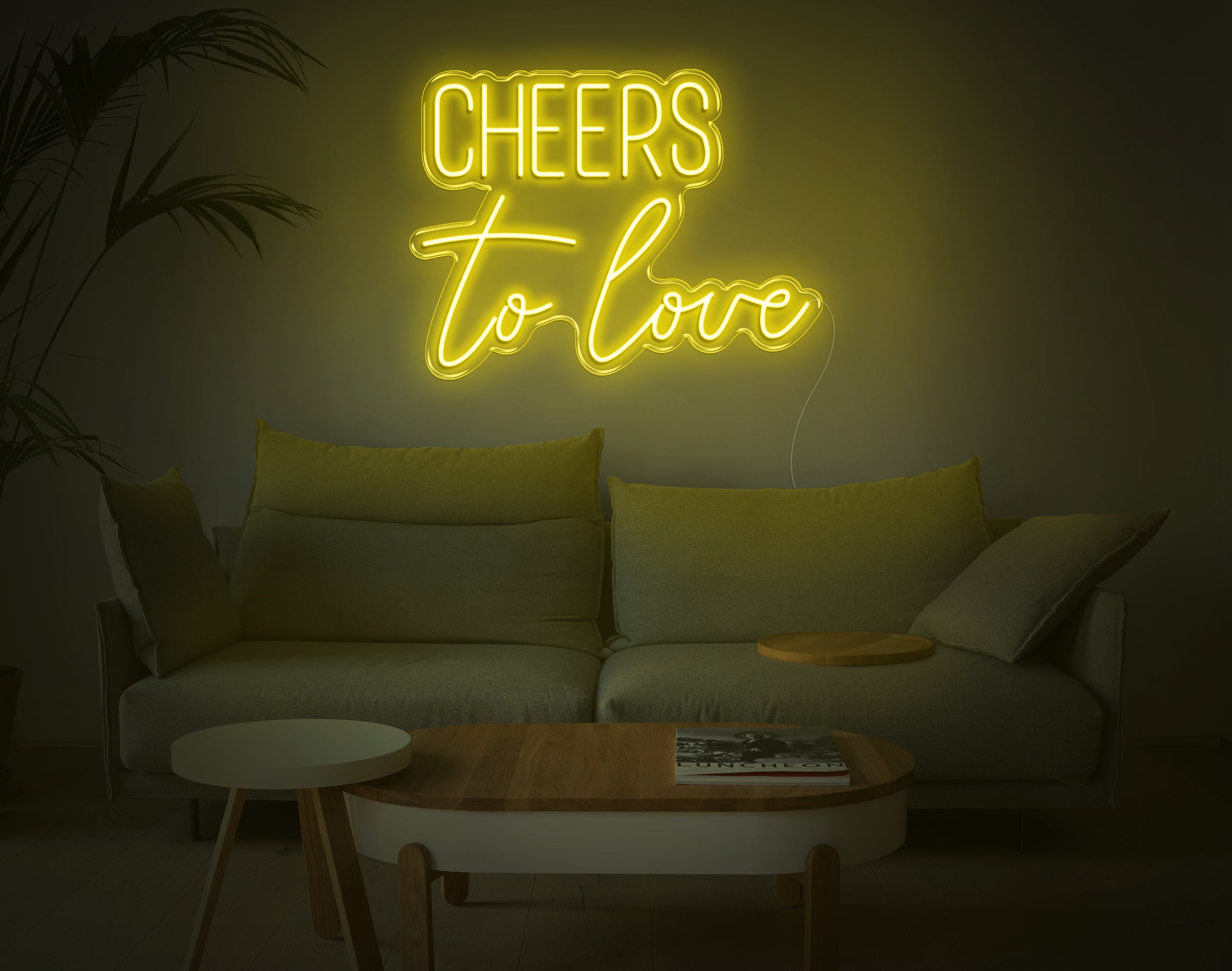 Cheers To Love LED Neon Sign