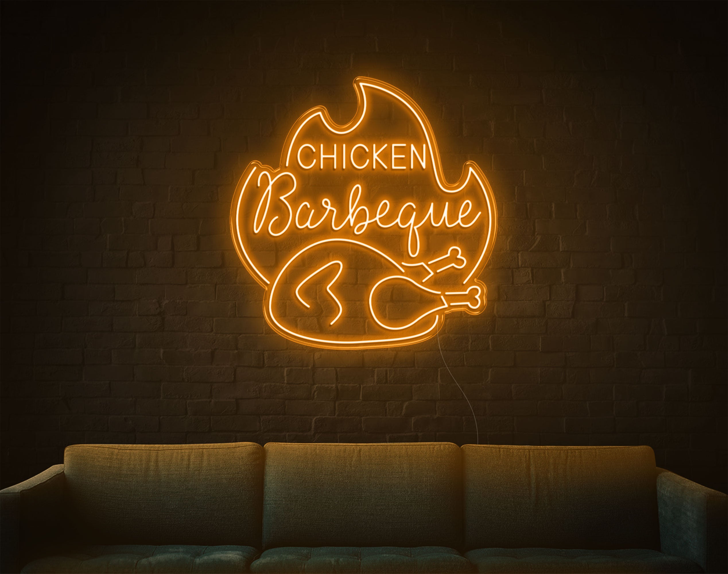 Chicken Bbq LED Neon Sign