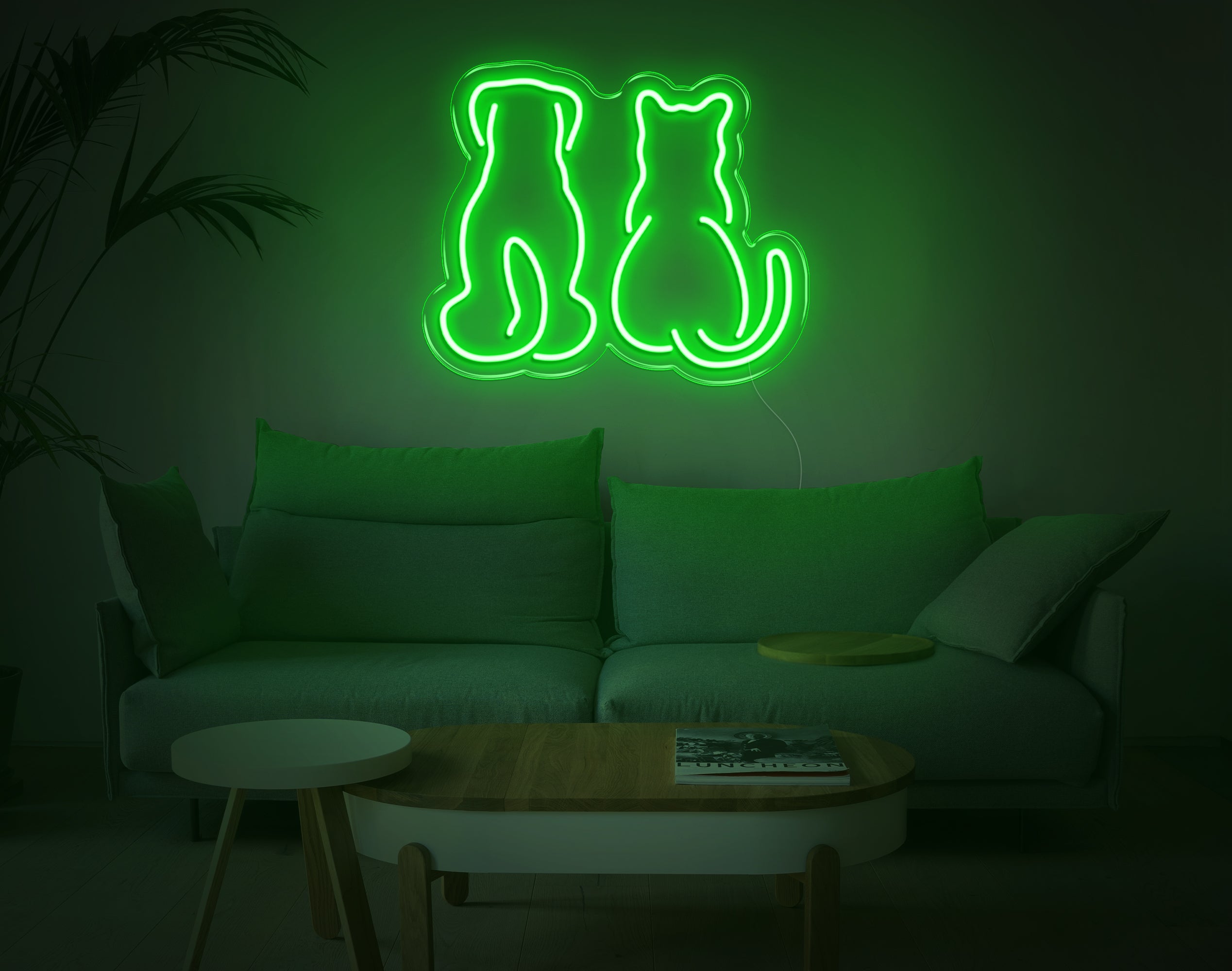 Dog And Cat V1 LED Neon Sign