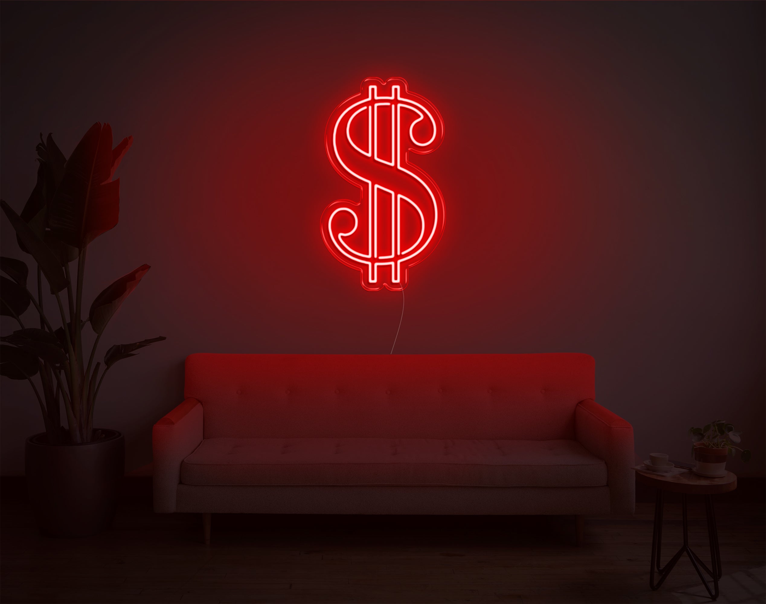 Dollar Sign LED Neon Sign