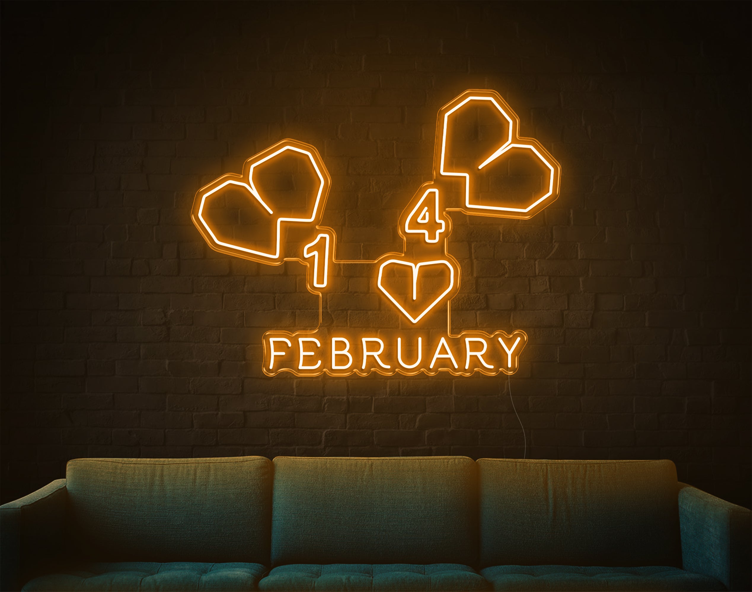 February LED Neon Sign