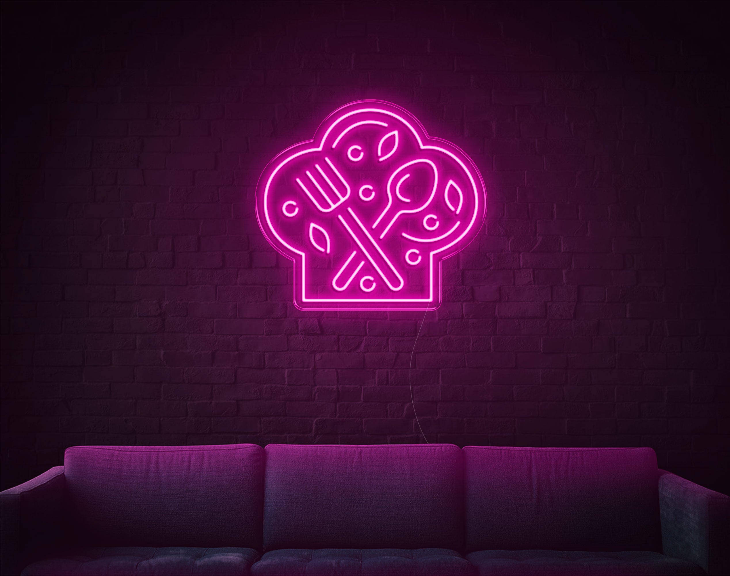 Fork Spoon LED Neon Sign