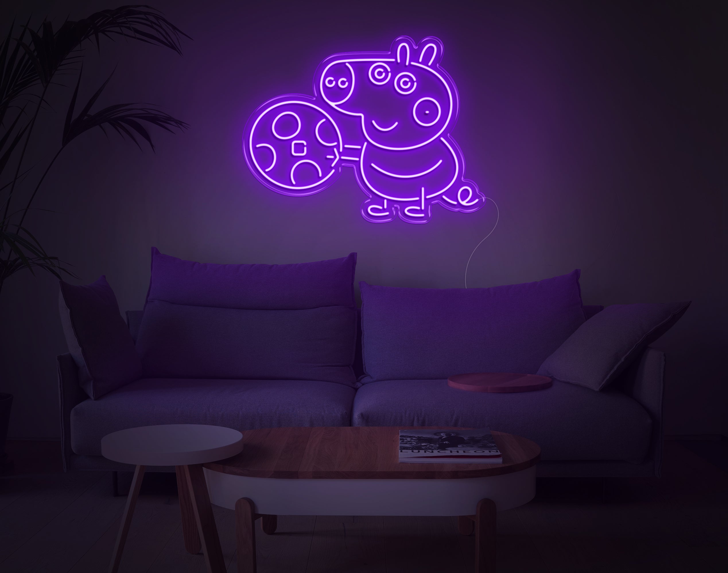 George Pig LED Neon Sign