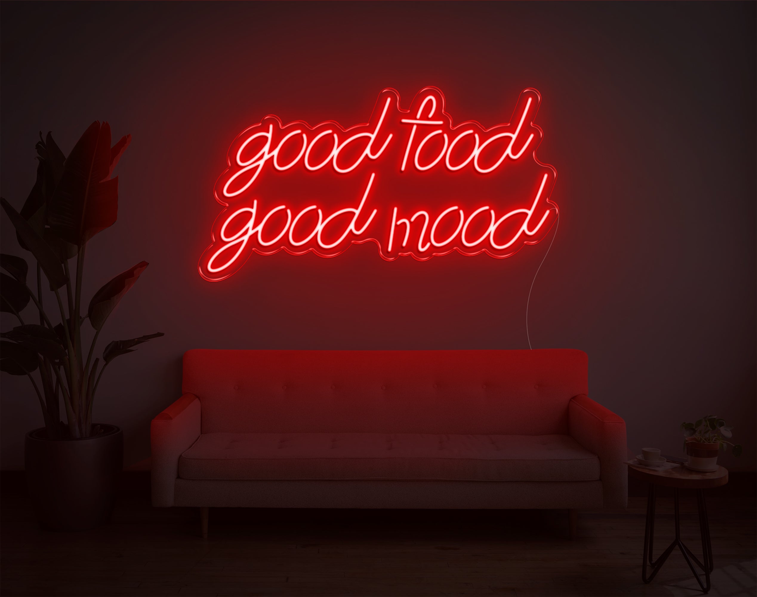 Good Food Good Mood LED Neon Sign