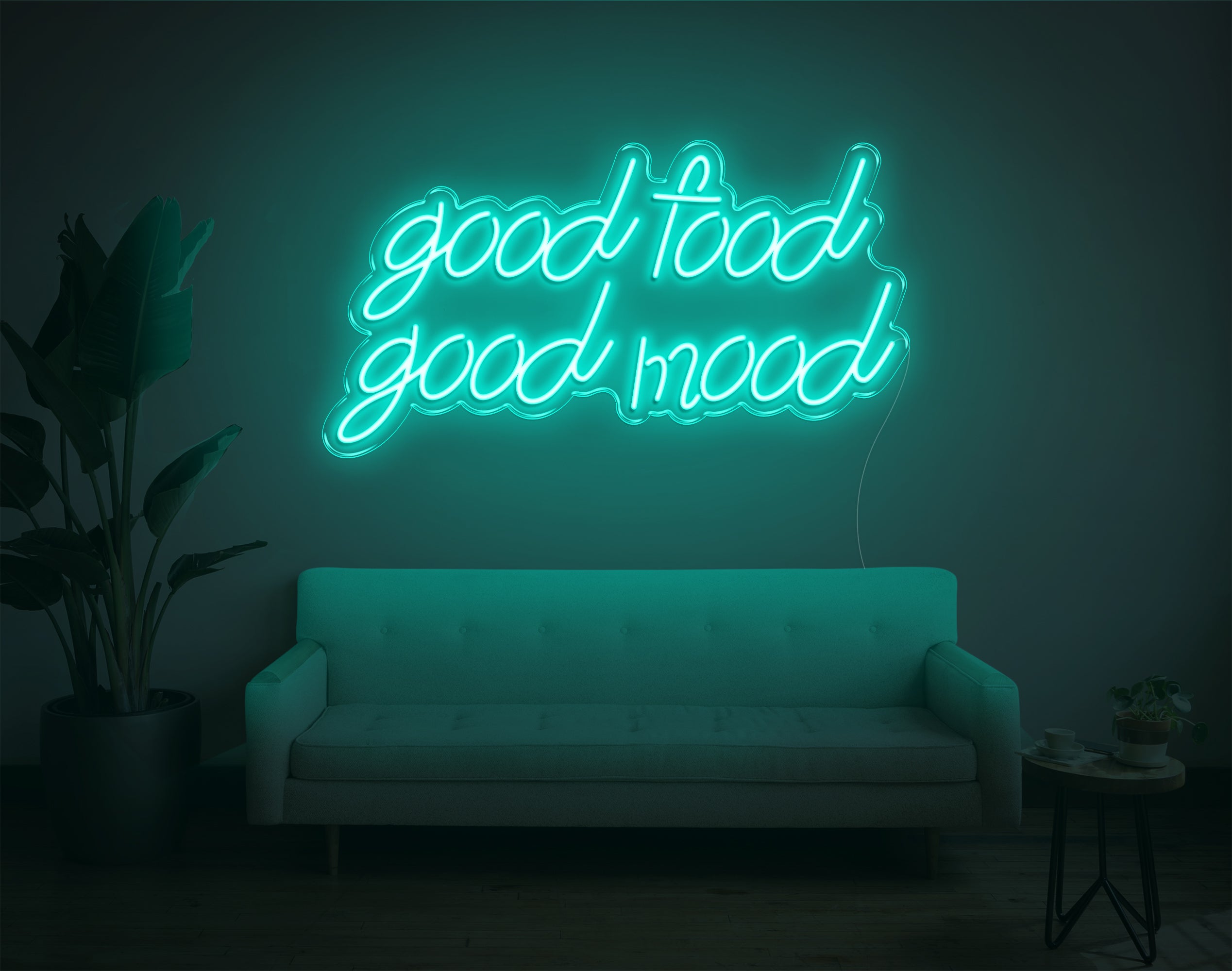 Good Food Good Mood LED Neon Sign