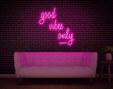 good vibes only- LED Neon Sign - Walls of Neon