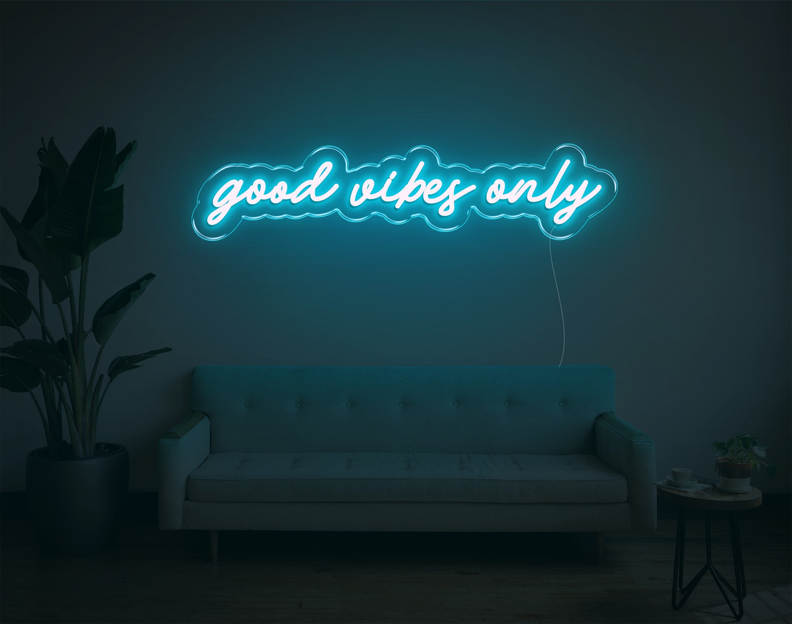 Good Vibes Only LED neon sign