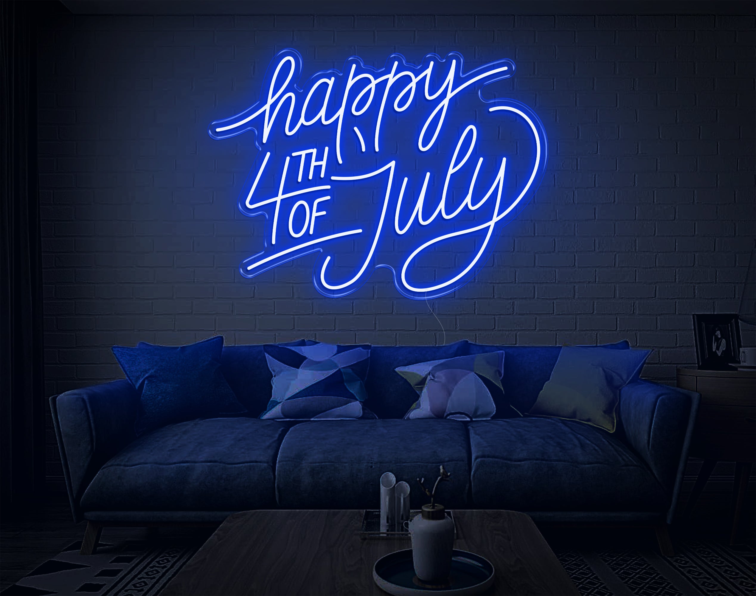 Happy 4Th Of July LED Neon Sign