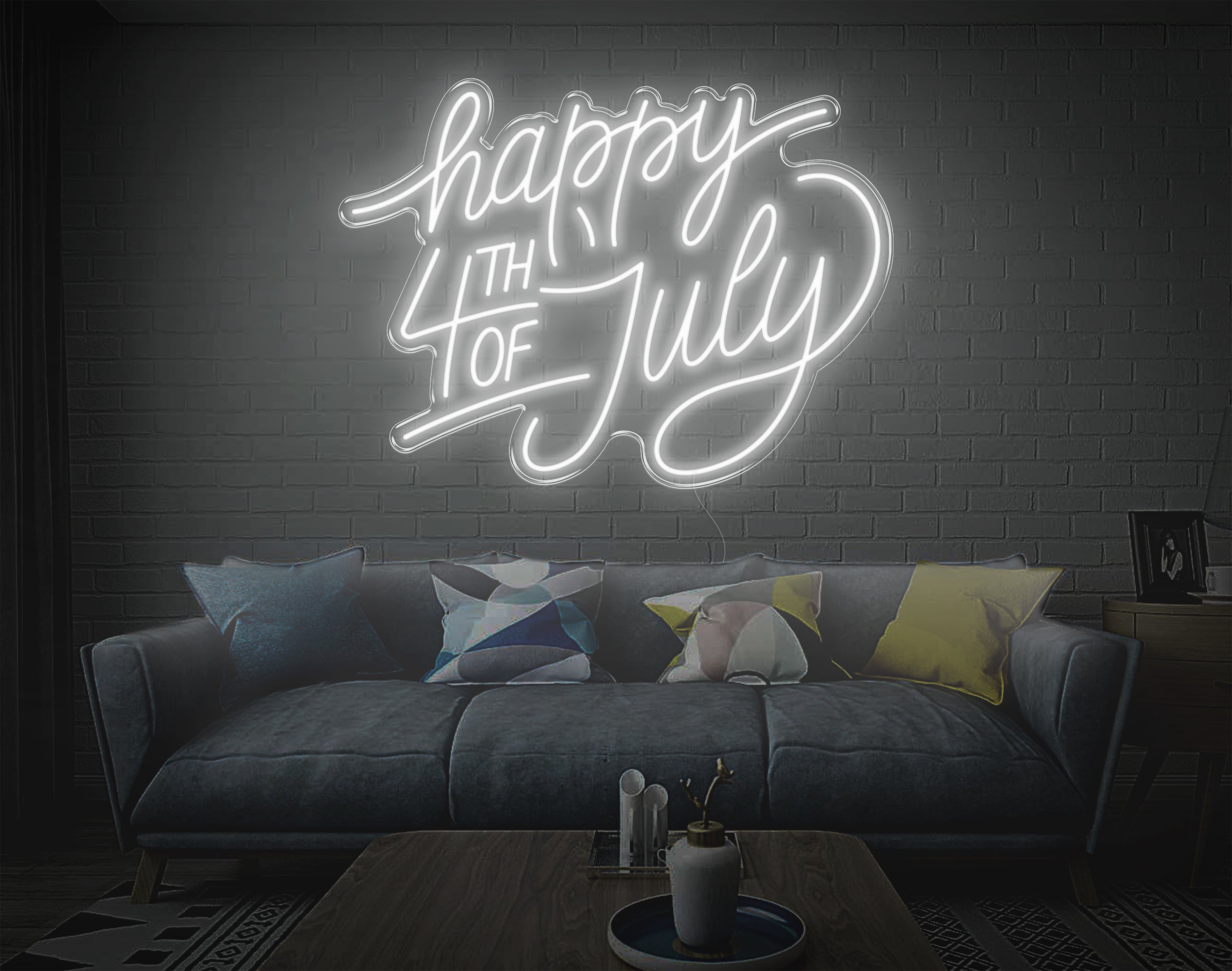 Happy 4Th Of July LED Neon Sign