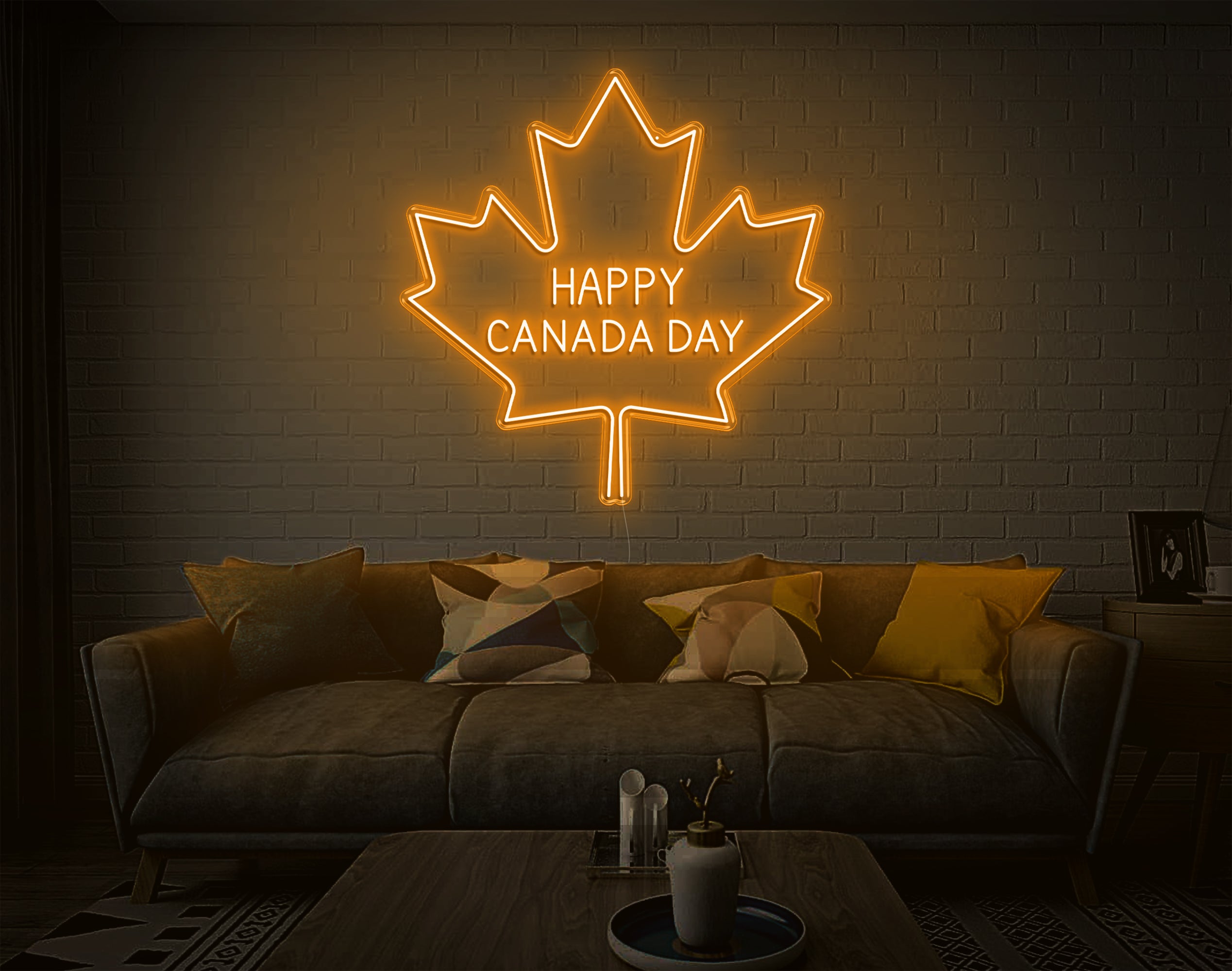 Happy Canada Day LED Neon Sign