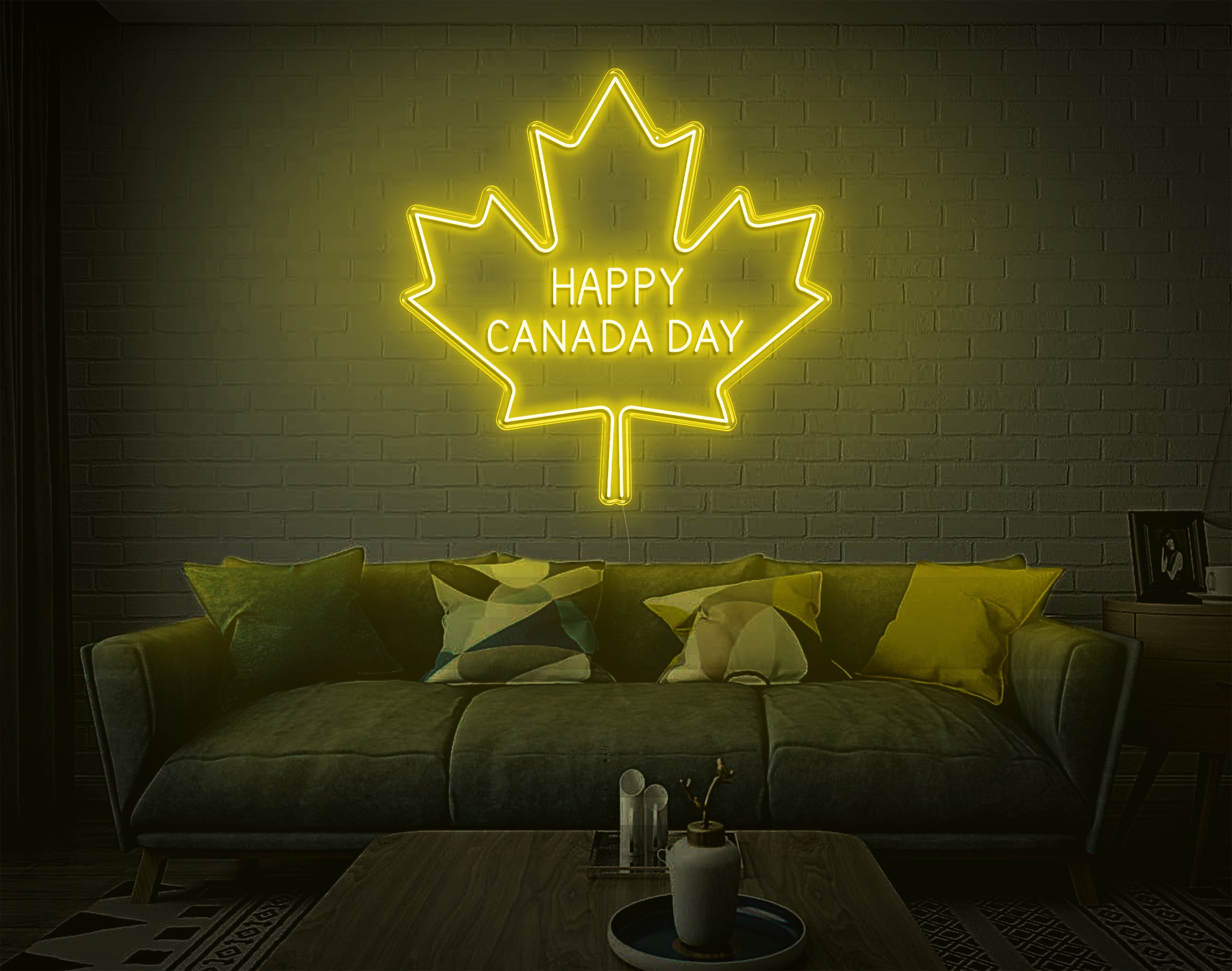 Happy Canada Day LED Neon Sign