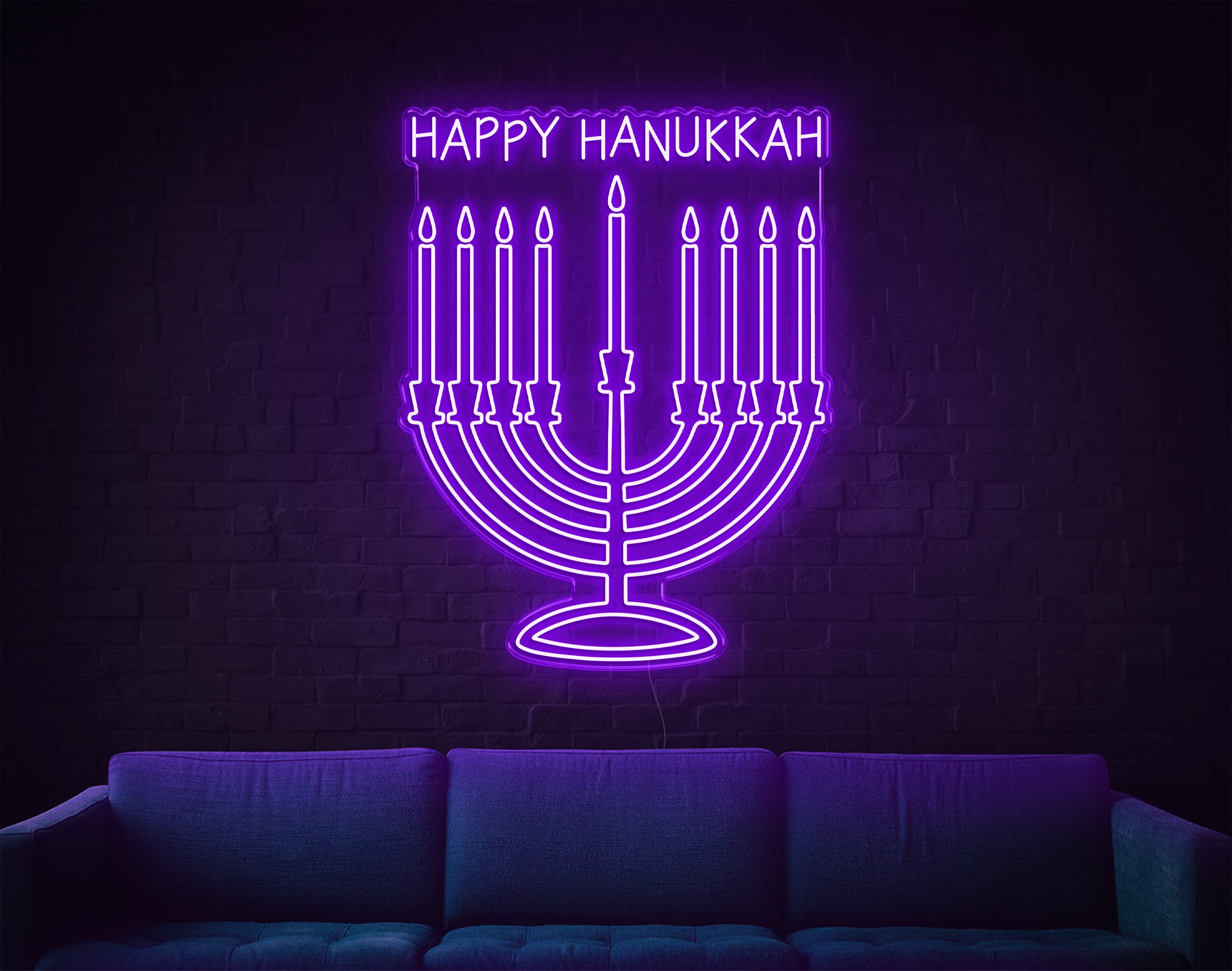 Happy Hanukka V2 LED Neon Sign!