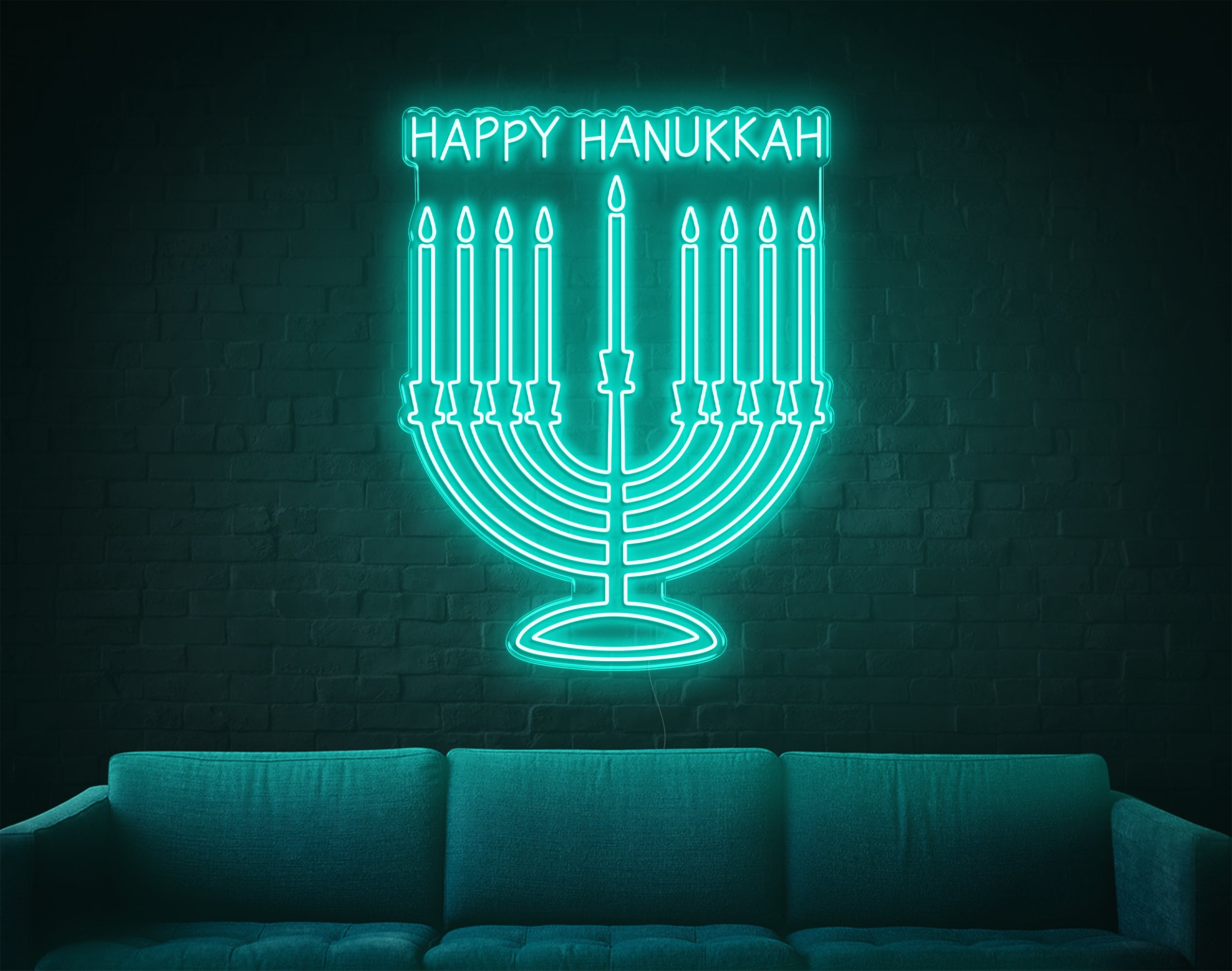 Happy Hanukka V2 LED Neon Sign!