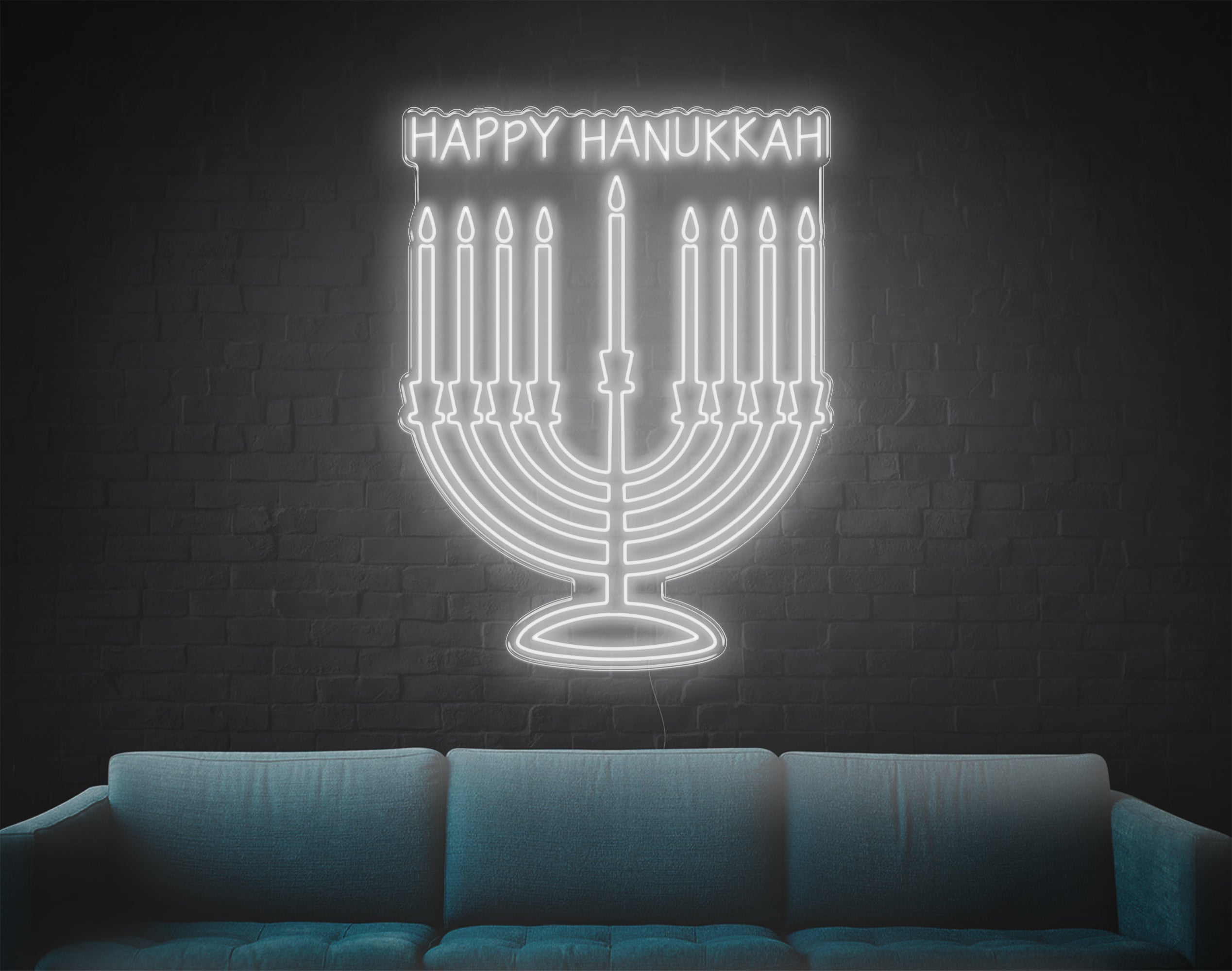 Happy Hanukka V2 LED Neon Sign!