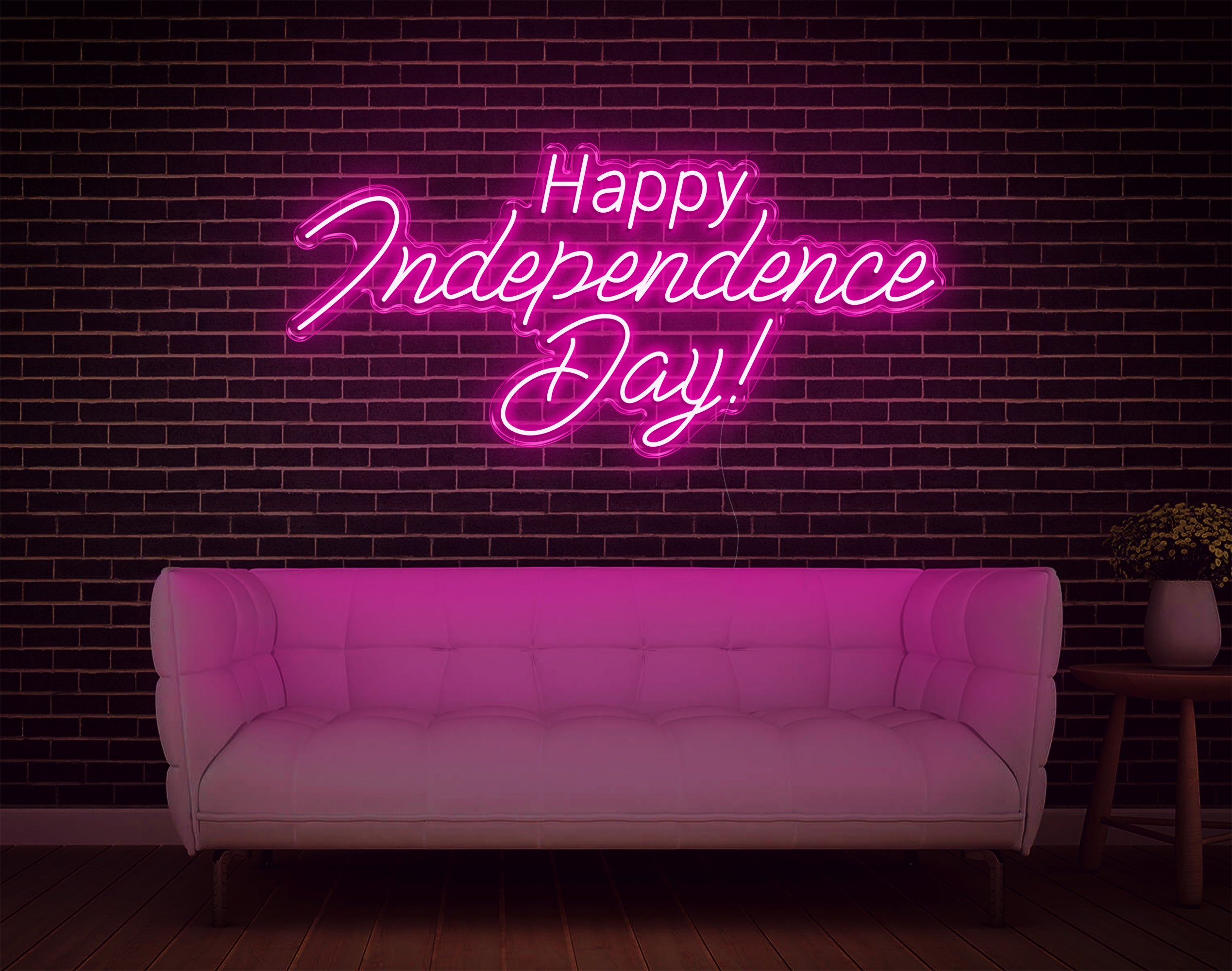 Happy Independence Day LED Neon Sign!