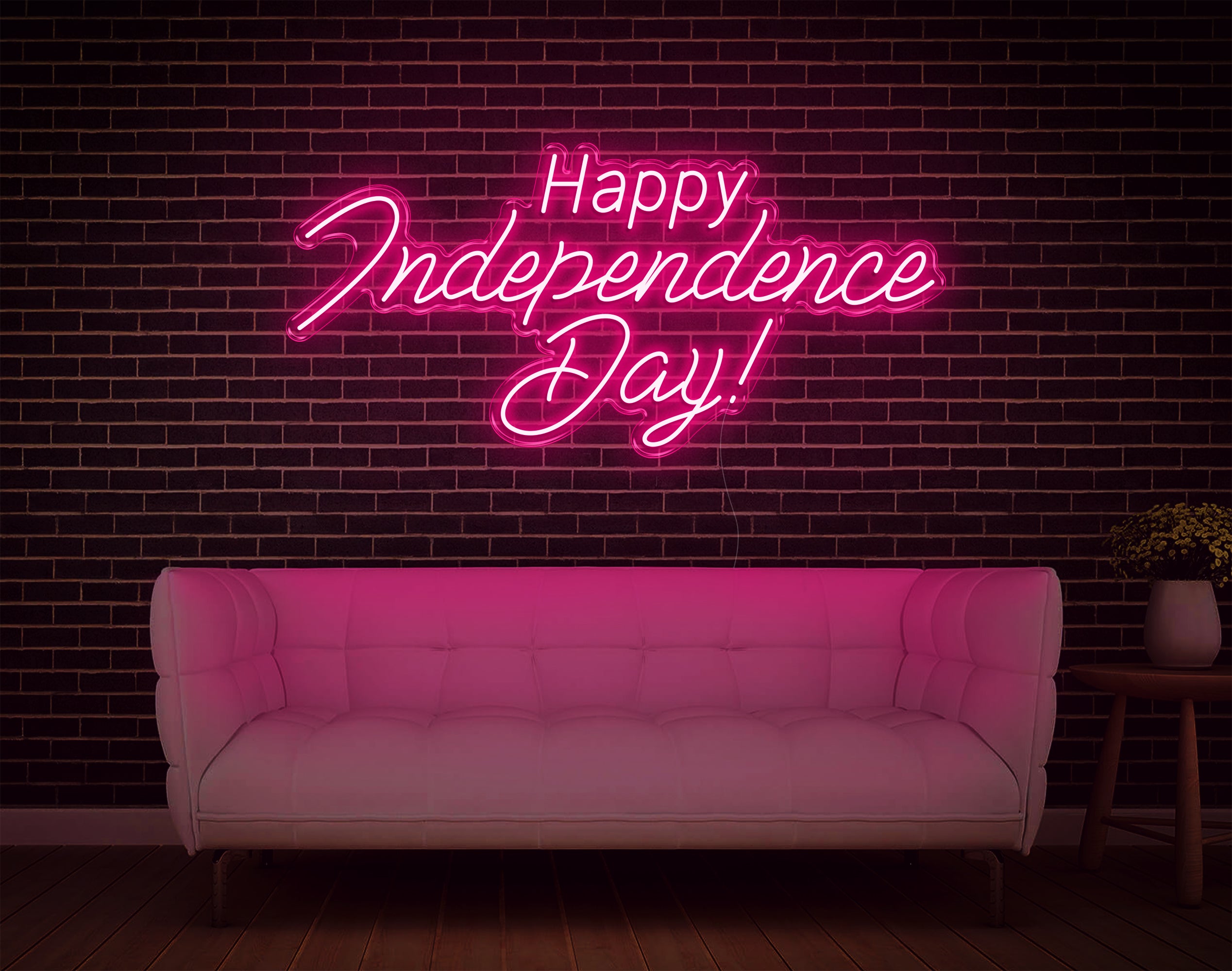 Happy Independence Day LED Neon Sign!