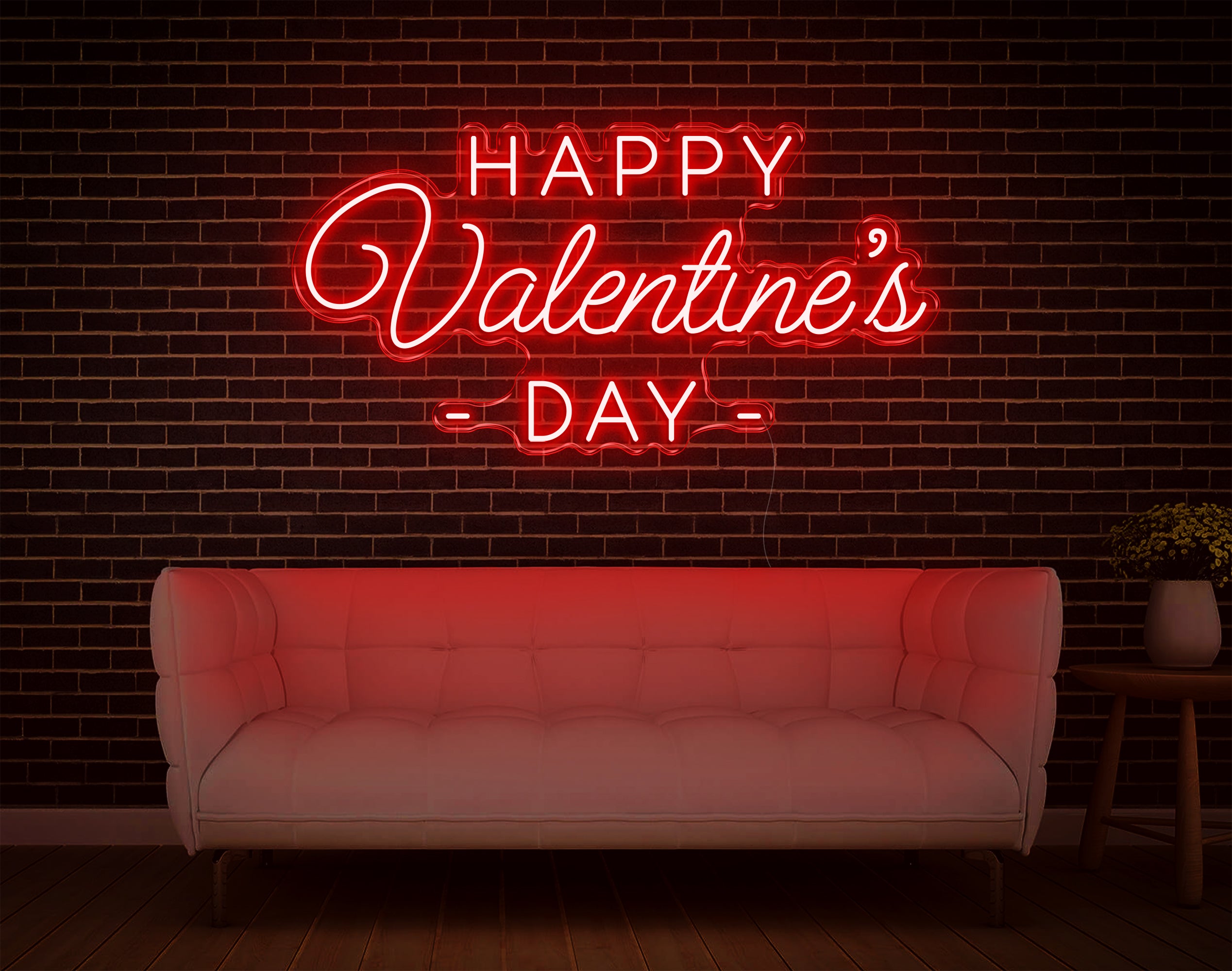 Happy Valentine's Day LED Neon Sign