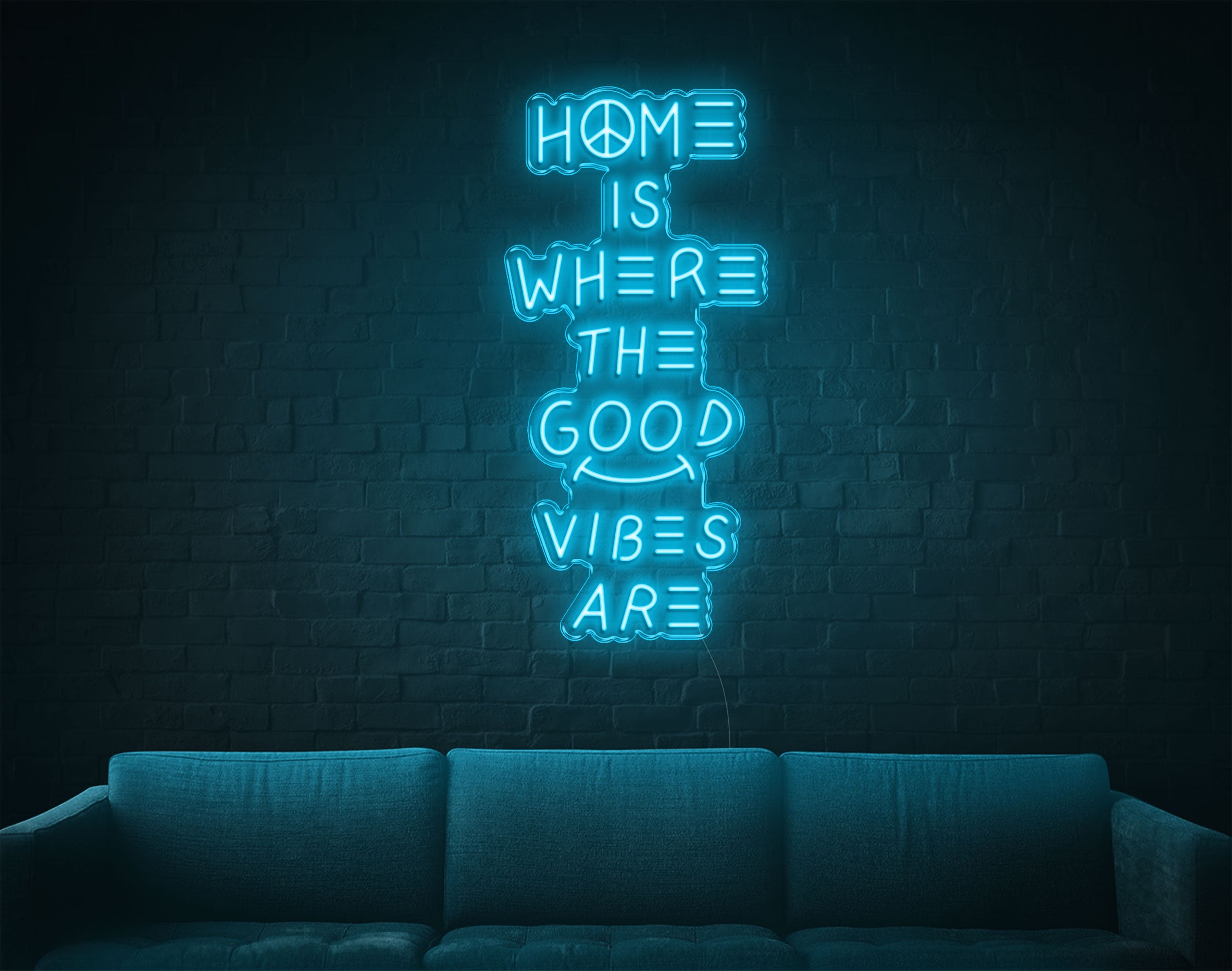 Home Is Where The Good Vibes Are LED Neon Sign