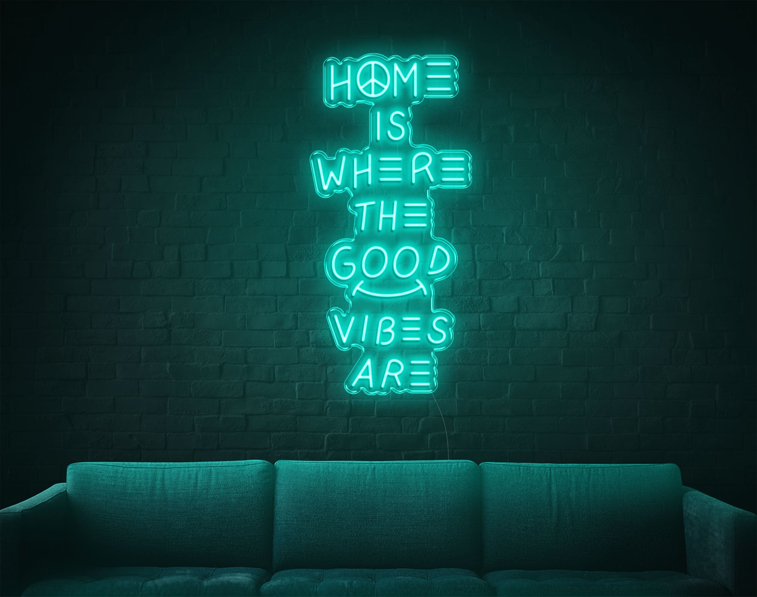 Home Is Where The Good Vibes Are LED Neon Sign