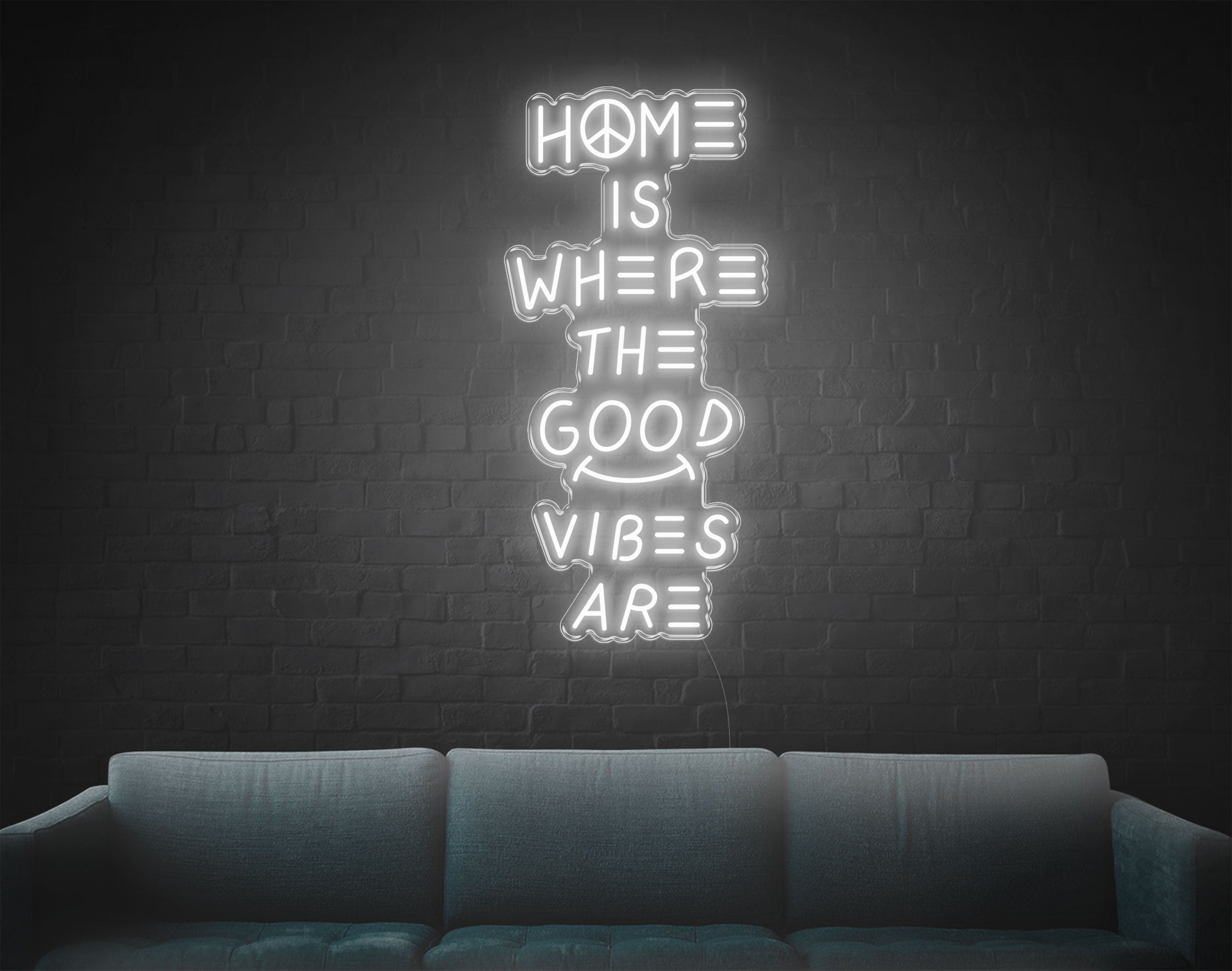 Home Is Where The Good Vibes Are LED Neon Sign