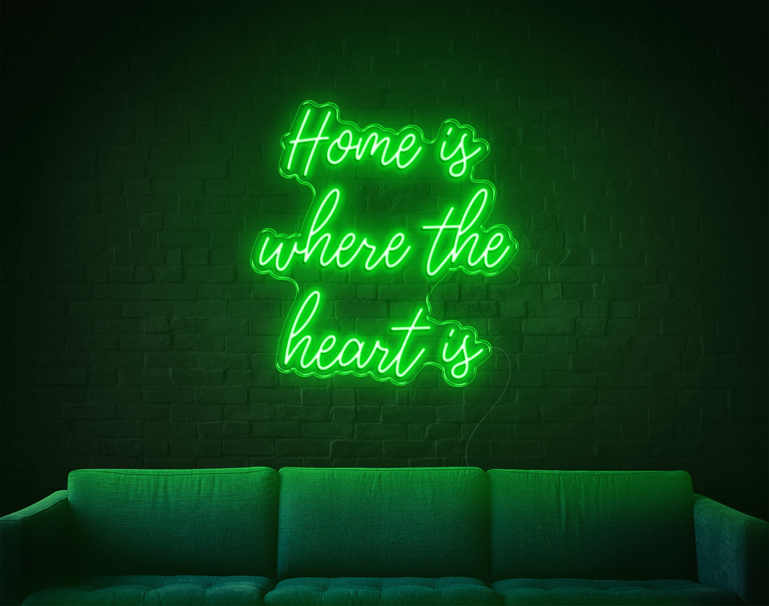 Home Is Where The Heart Is V1 LED Neon Sign