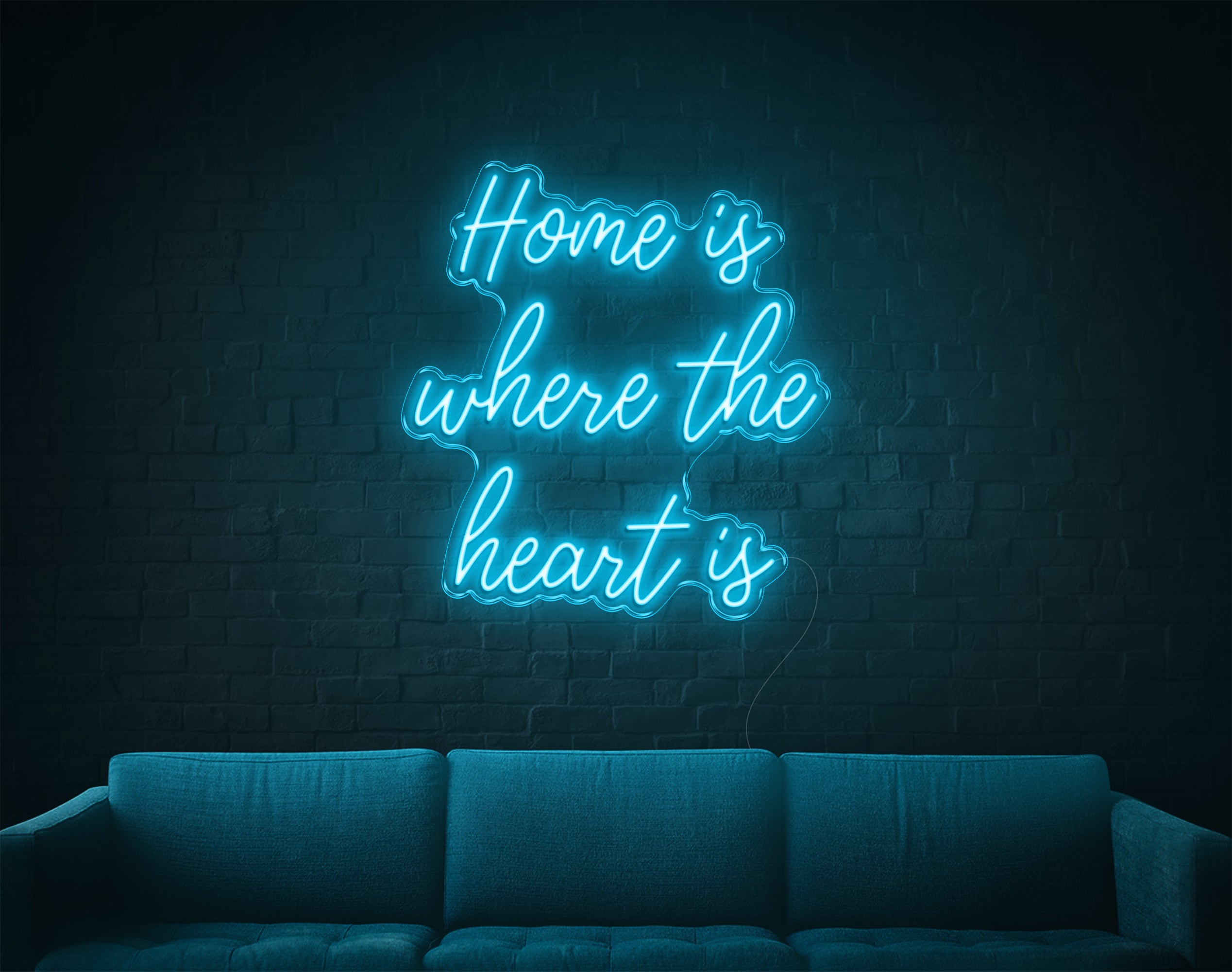 Home Is Where The Heart Is V1 LED Neon Sign