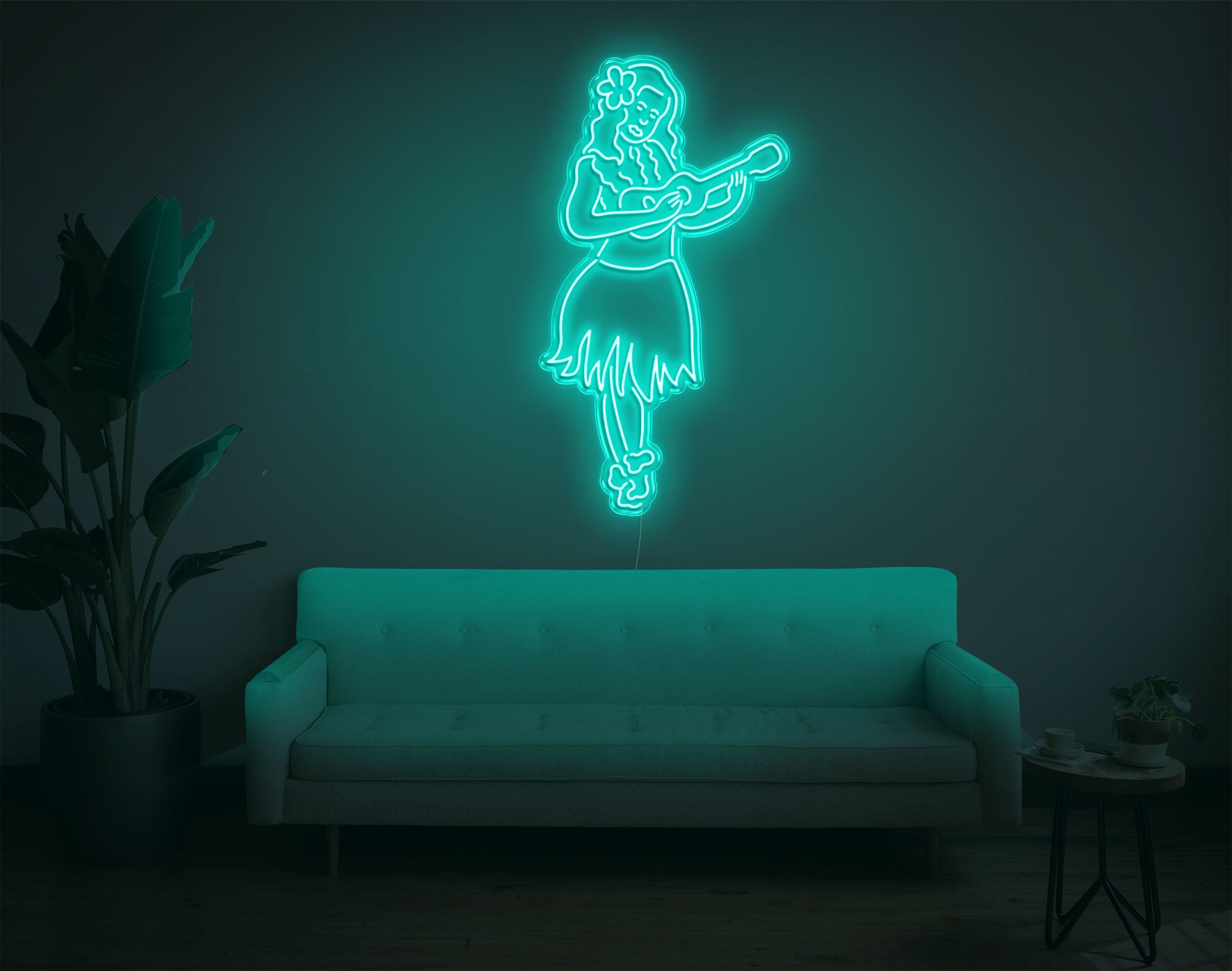 Hula Girl LED Neon Sign