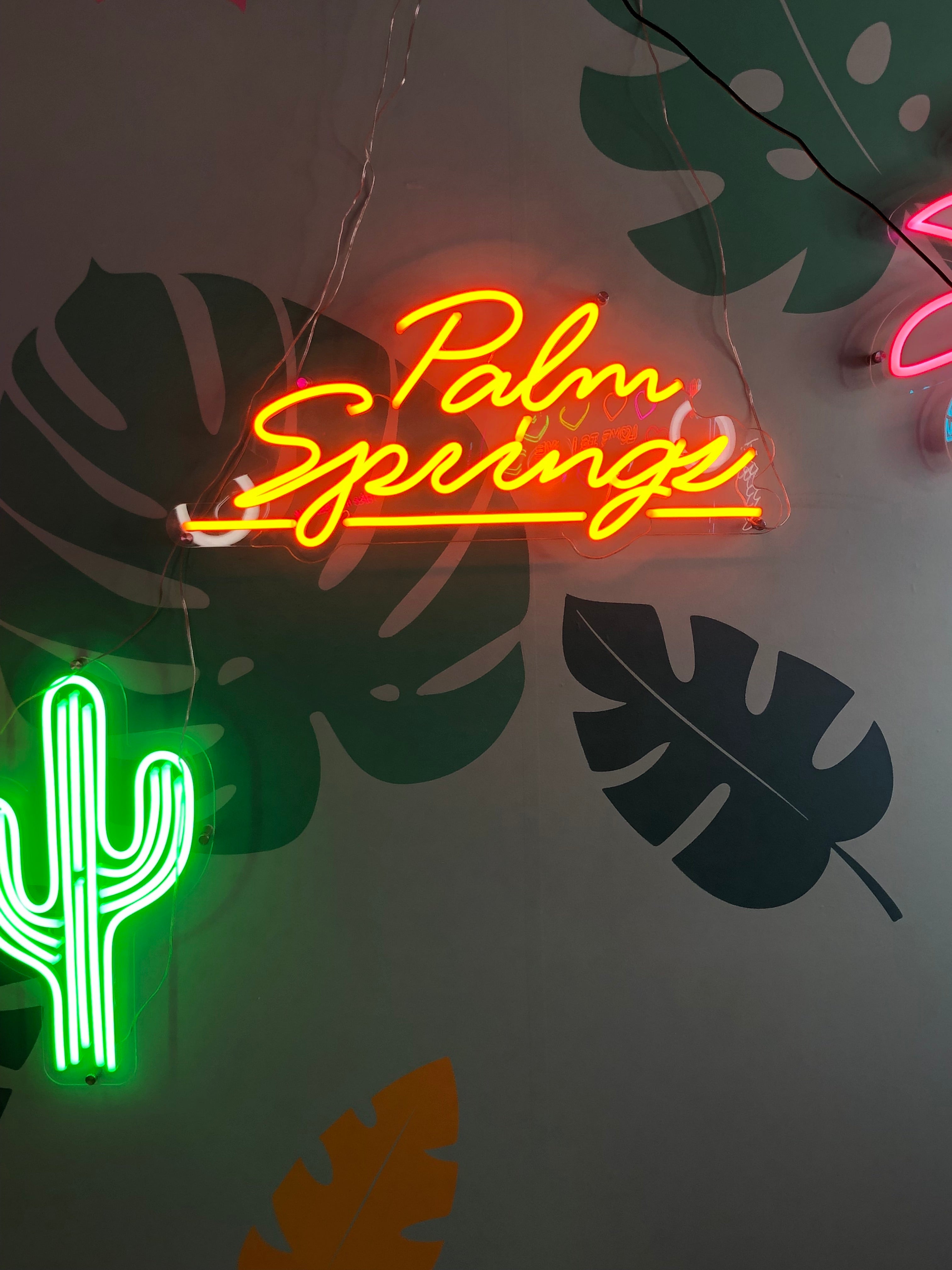 Palm Springs Orange LED neon sign!