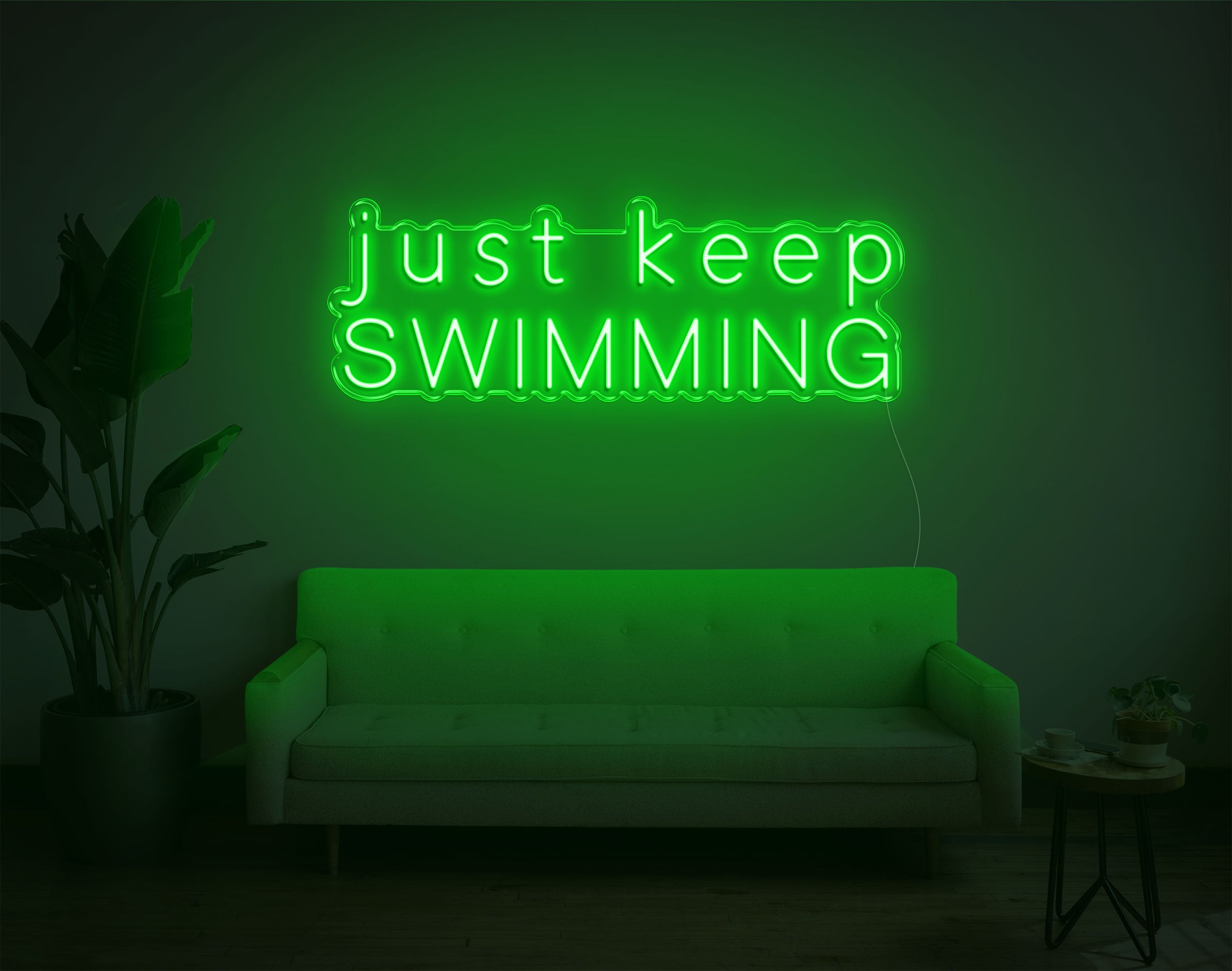 Just Keep Swimming LED Neon Sign