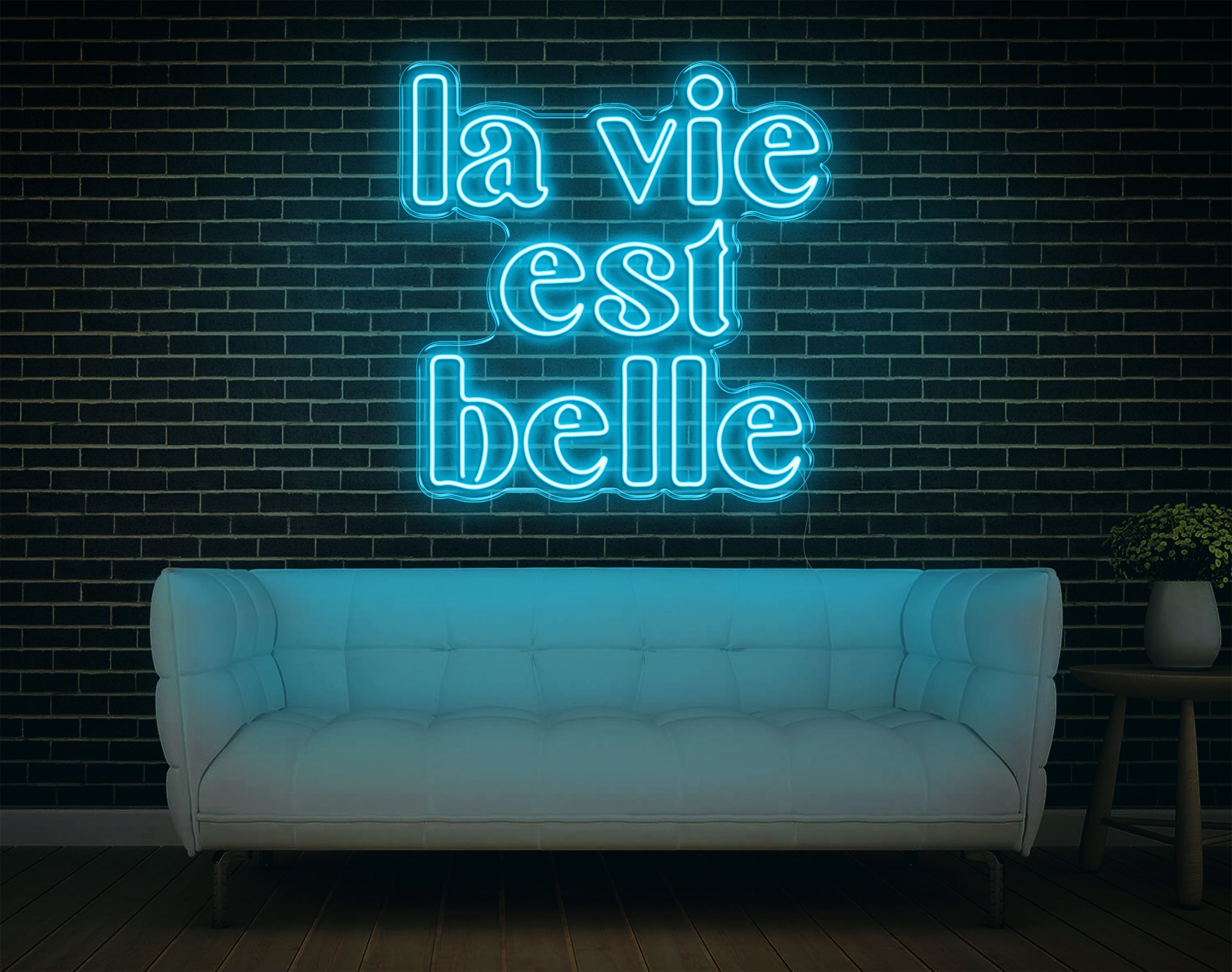 La Vie Est Belle LED Neon Sign