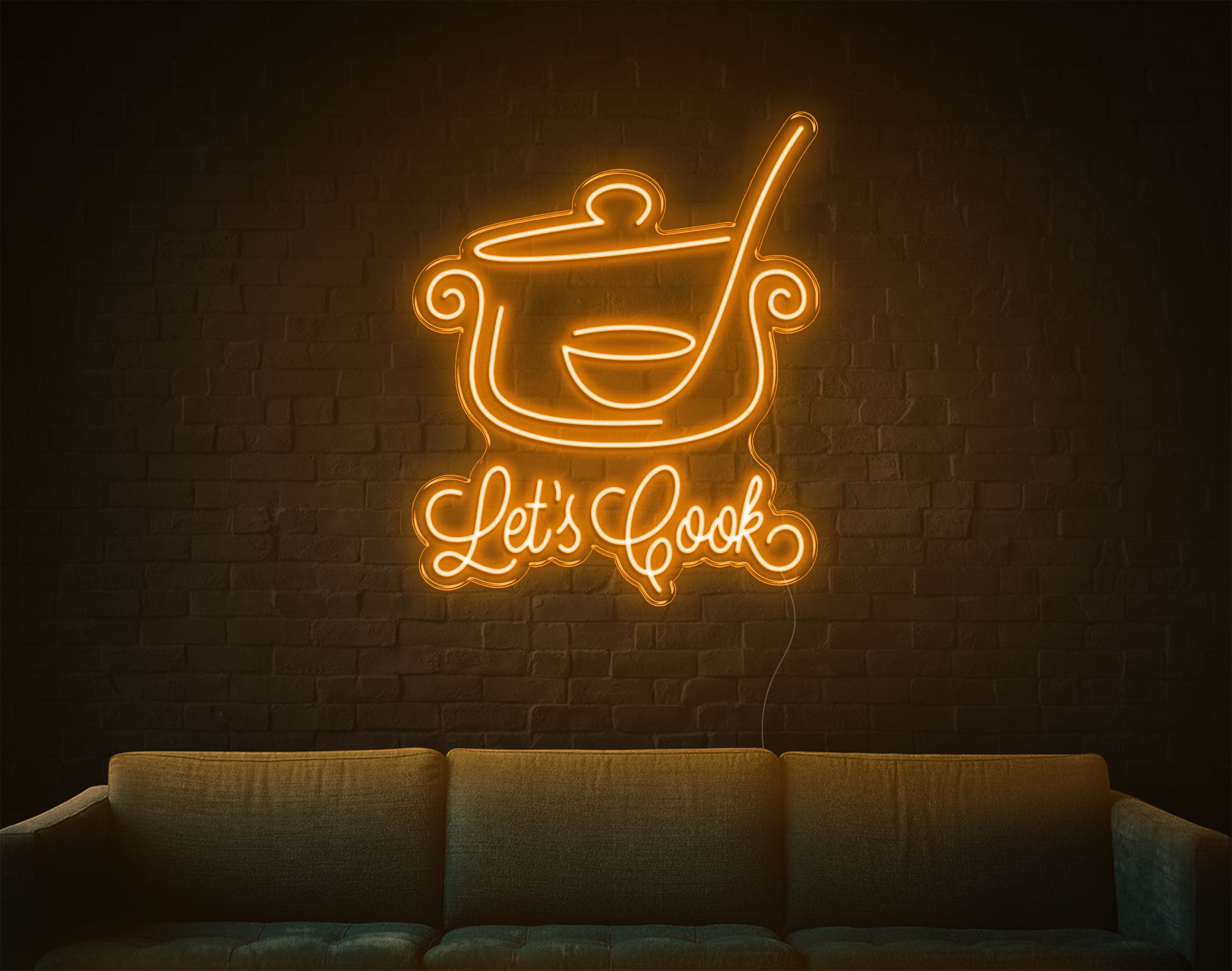 Lets Cook LED Neon Sign