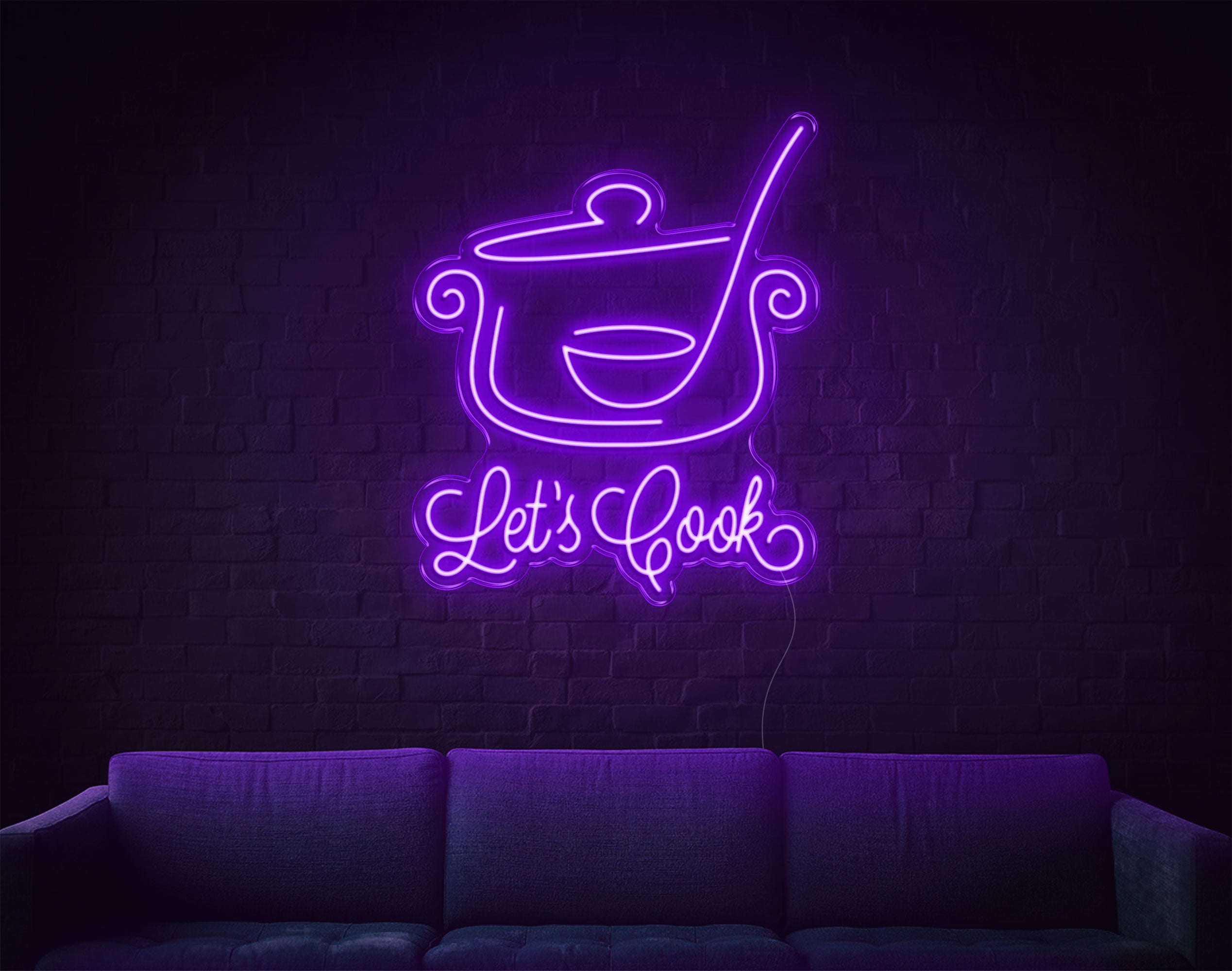 Lets Cook LED Neon Sign