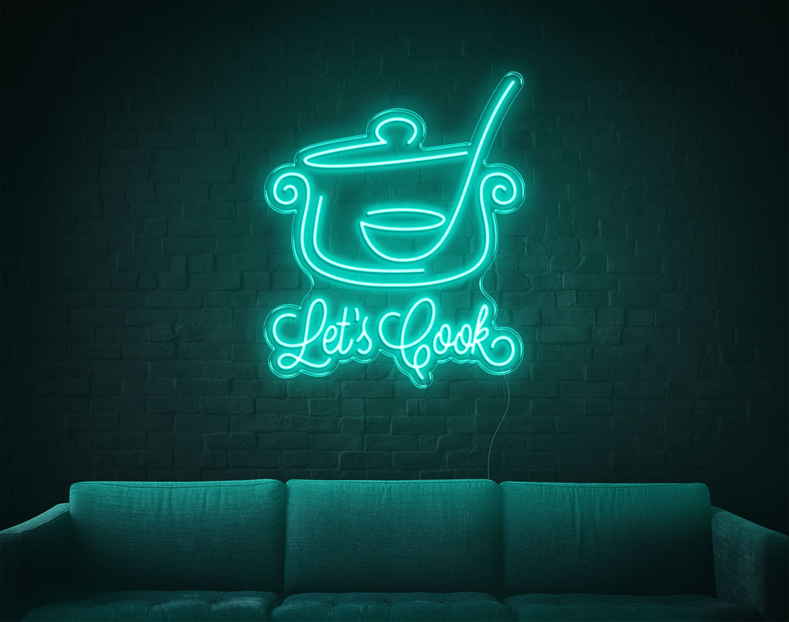 Lets Cook LED Neon Sign