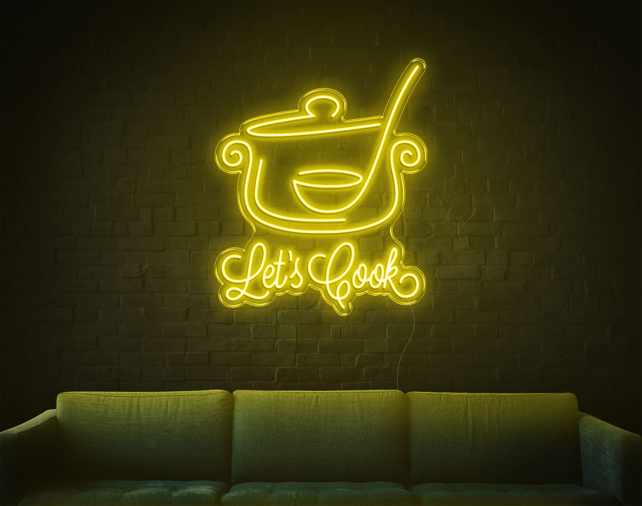 Lets Cook LED Neon Sign