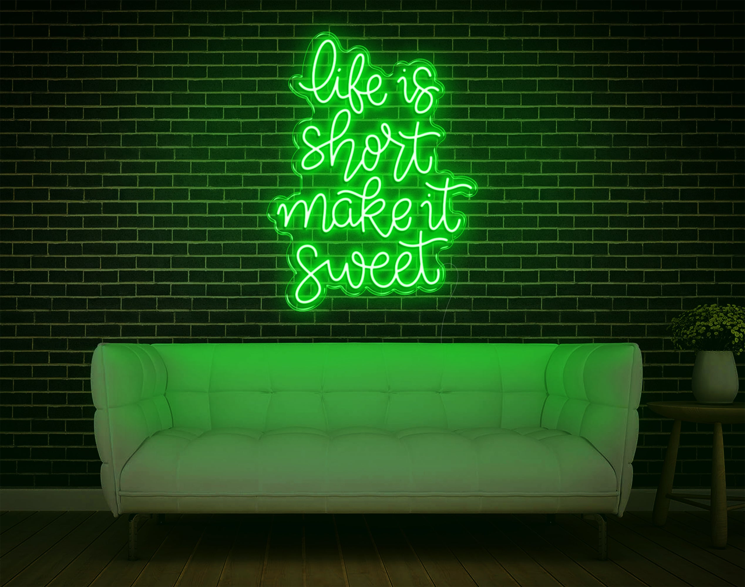 Life Is Short LED Neon Sign