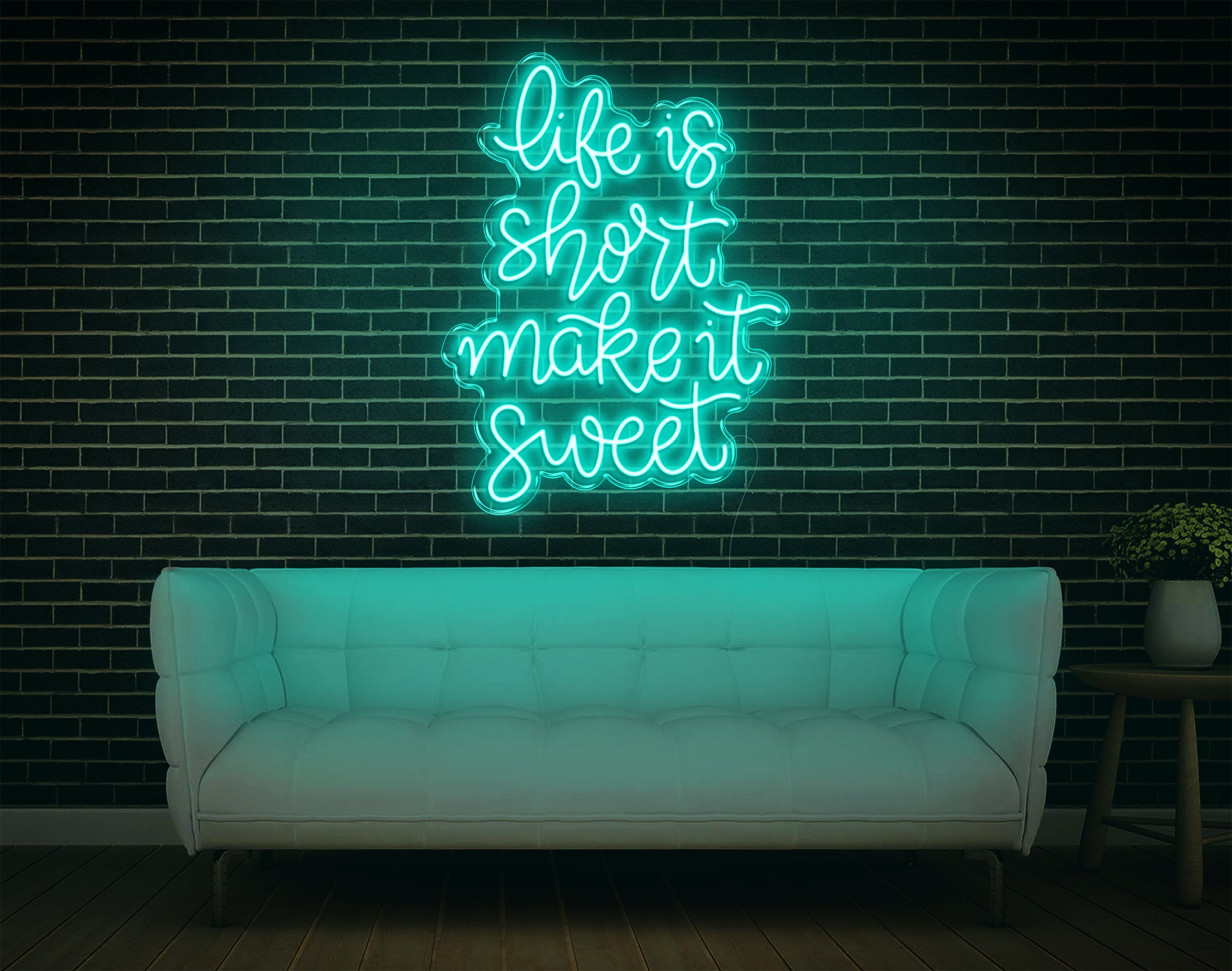 Life Is Short LED Neon Sign