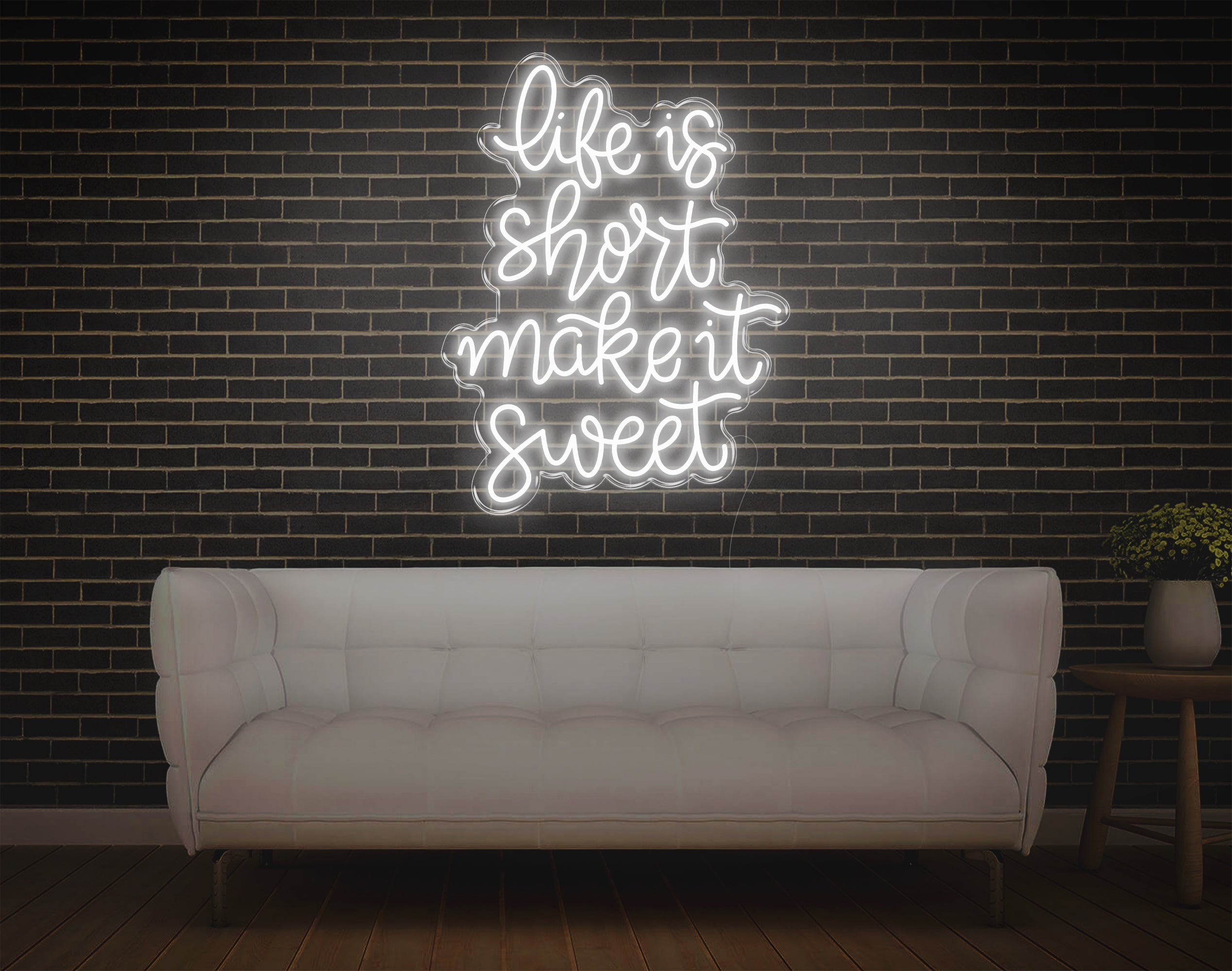 Life Is Short LED Neon Sign