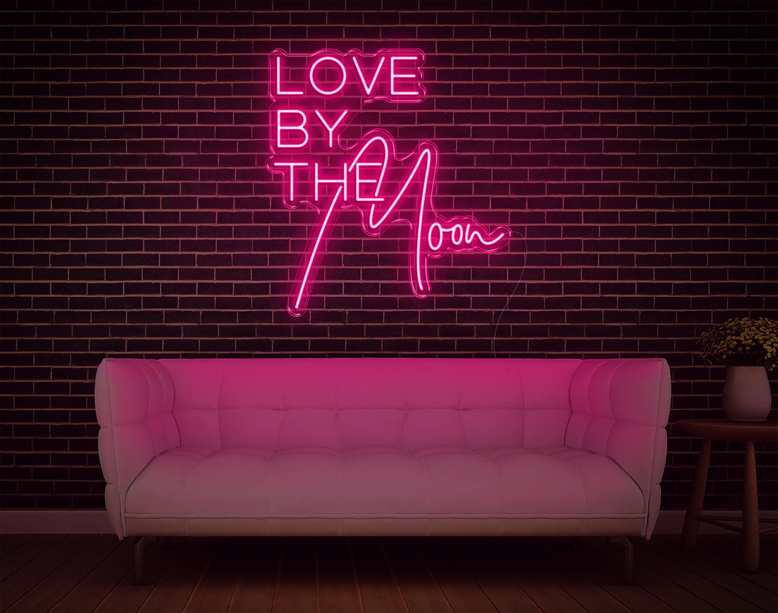 Love By The Moon LED Neon Sign