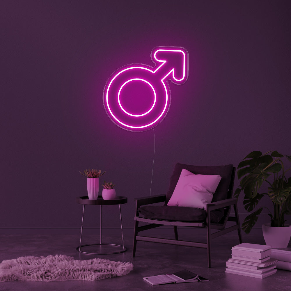 Male LED Neon Sign