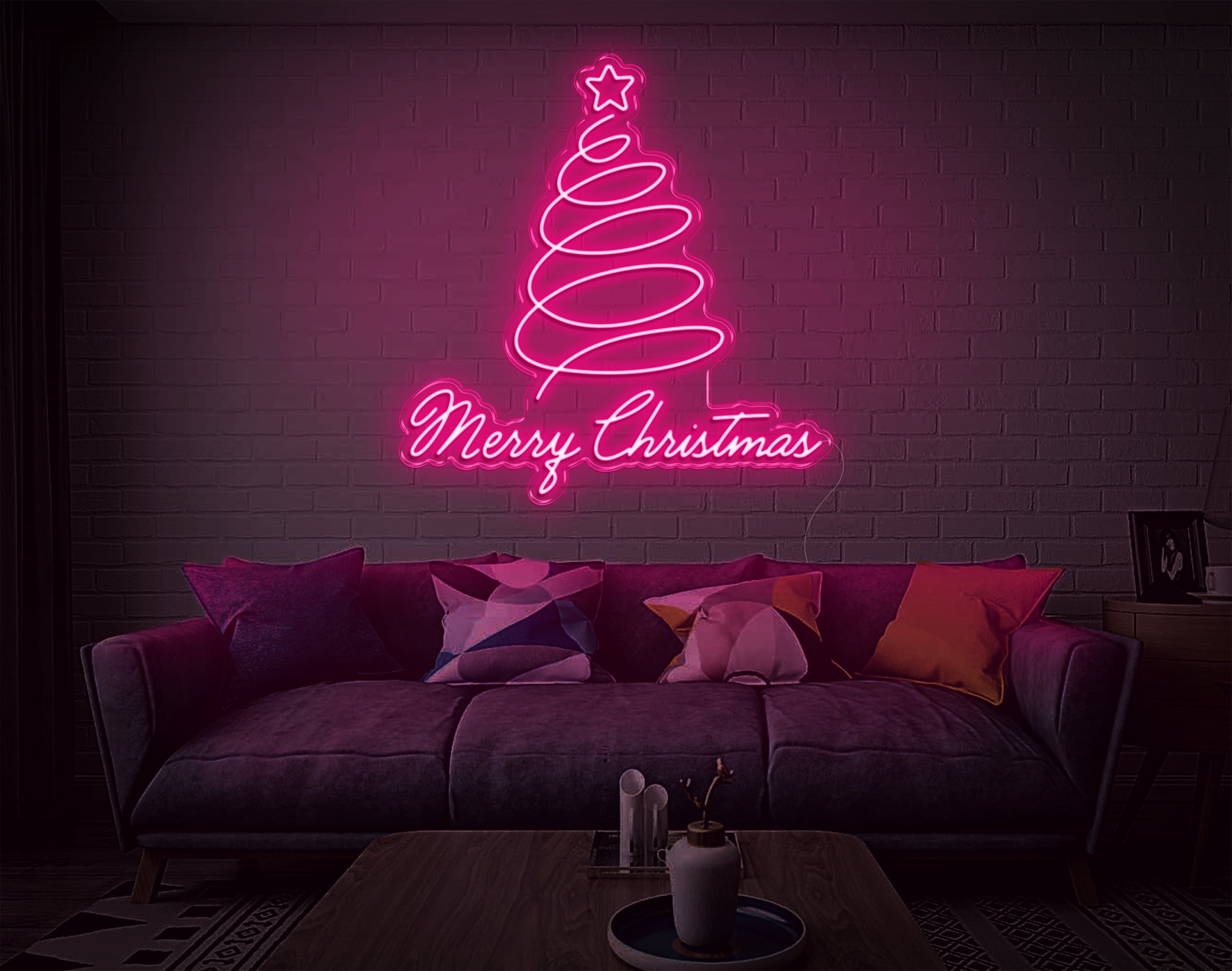 Merry Christmas V4 LED Neon Sign