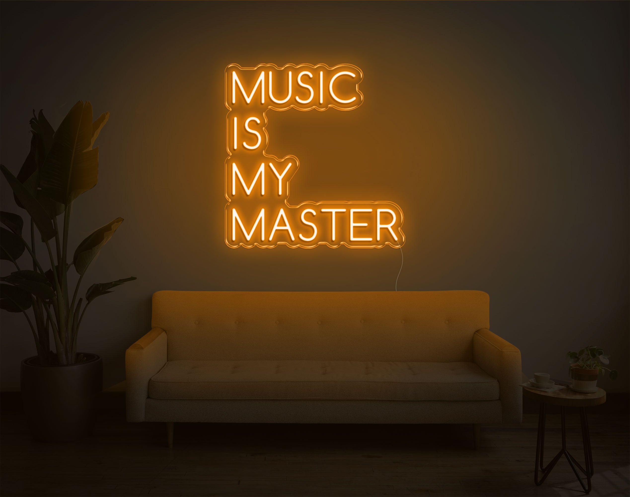 Music Is My Master LED Neon Sign