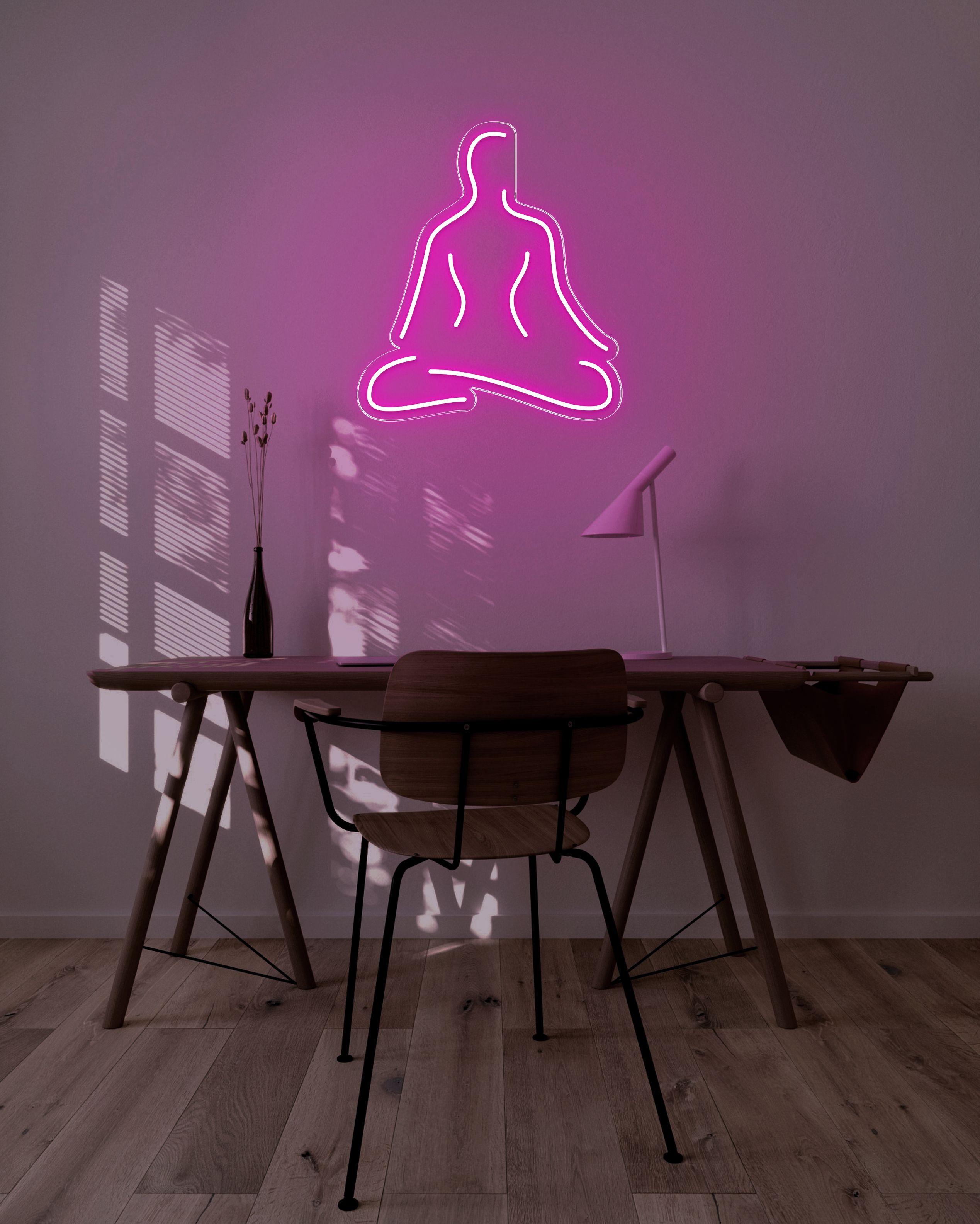 Meditate LED neon sign