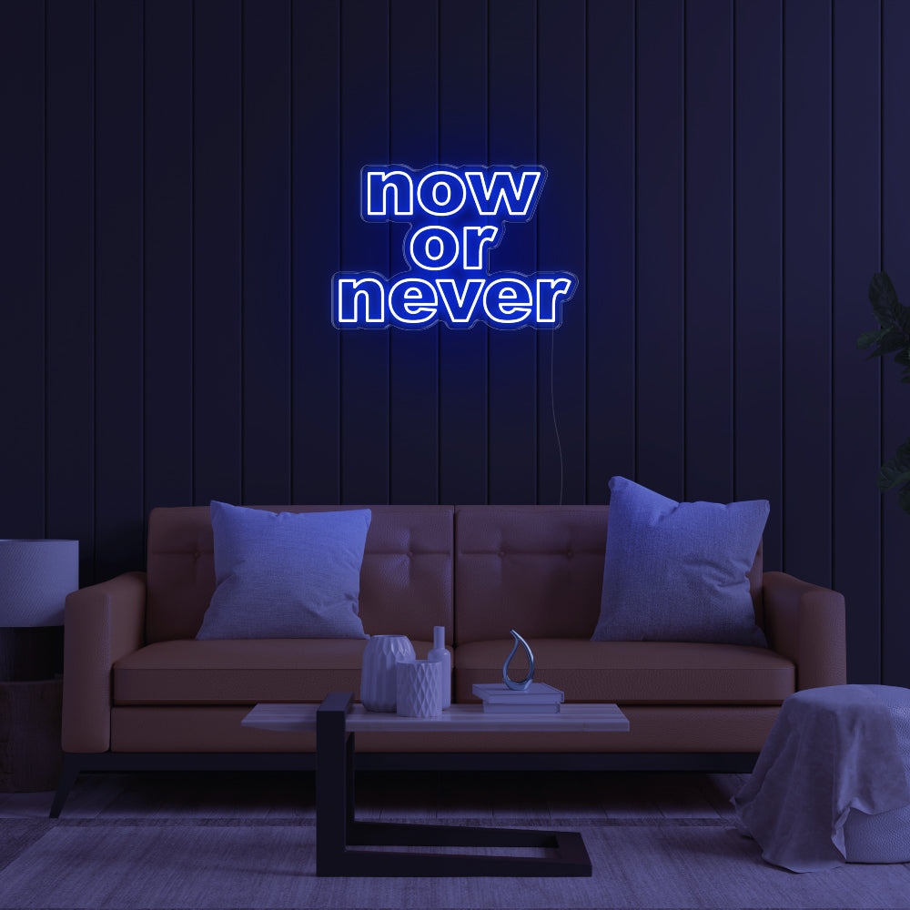 Now Or Never LED Neon Sign!